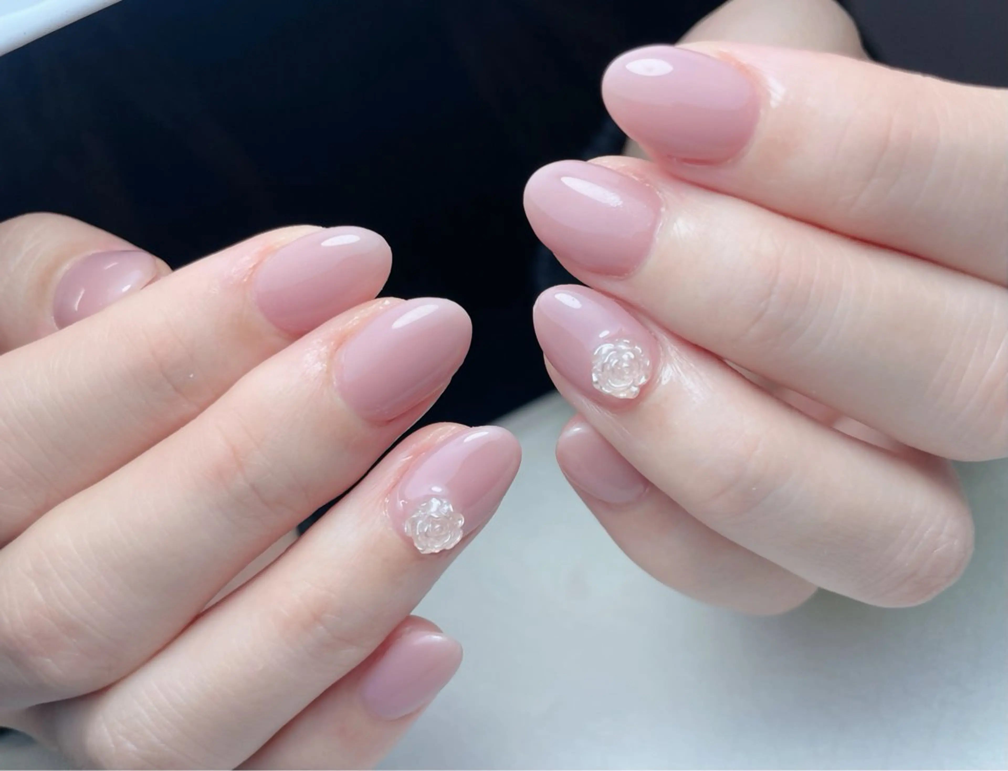ネイル オーロラネイル 長さ出し フットネイル フレンチネイル ジェルネイル 中野駅から2分 MEO NAILのネイルデザイン