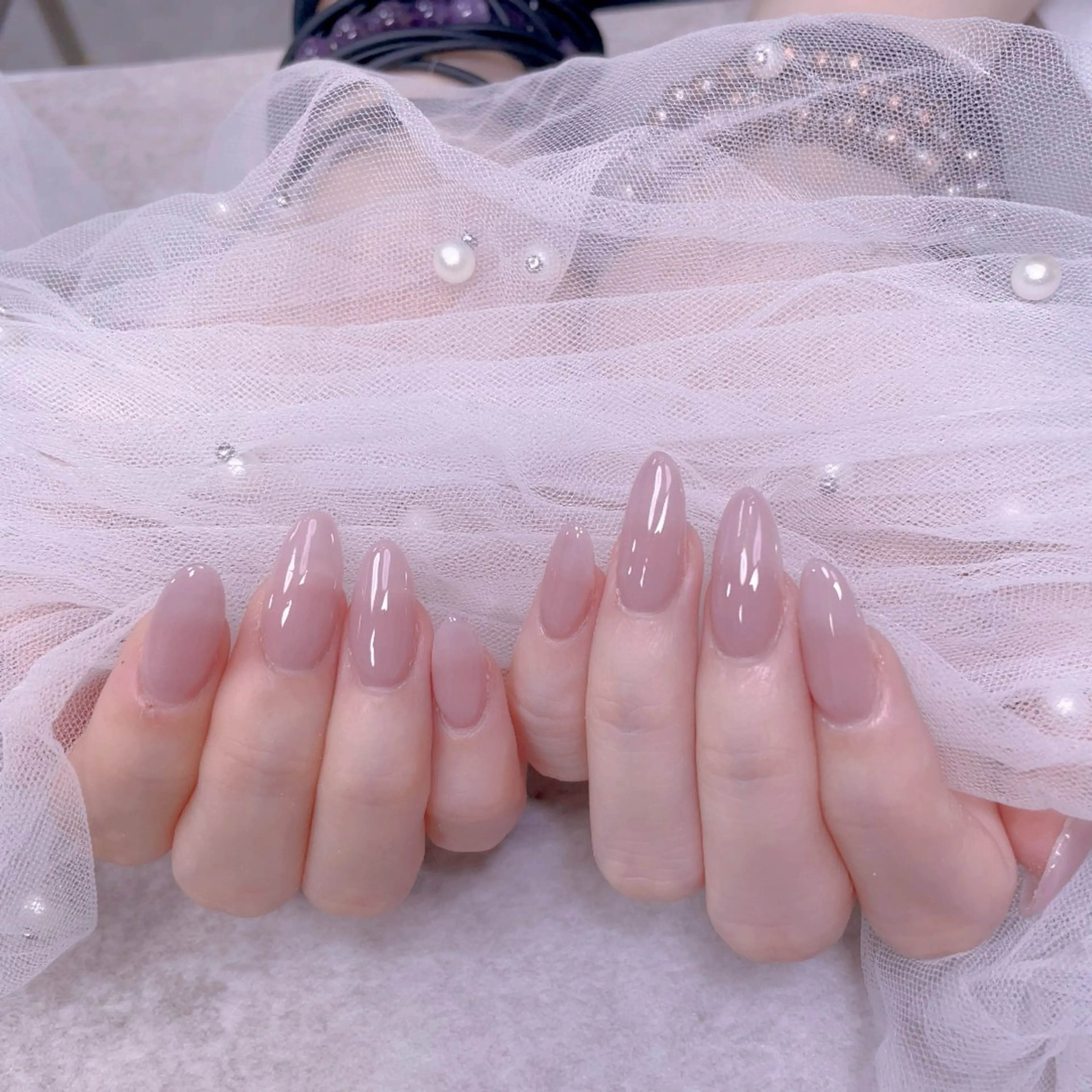 🉐期間限定チップ長さだしワンカラー/ラメグラの写真