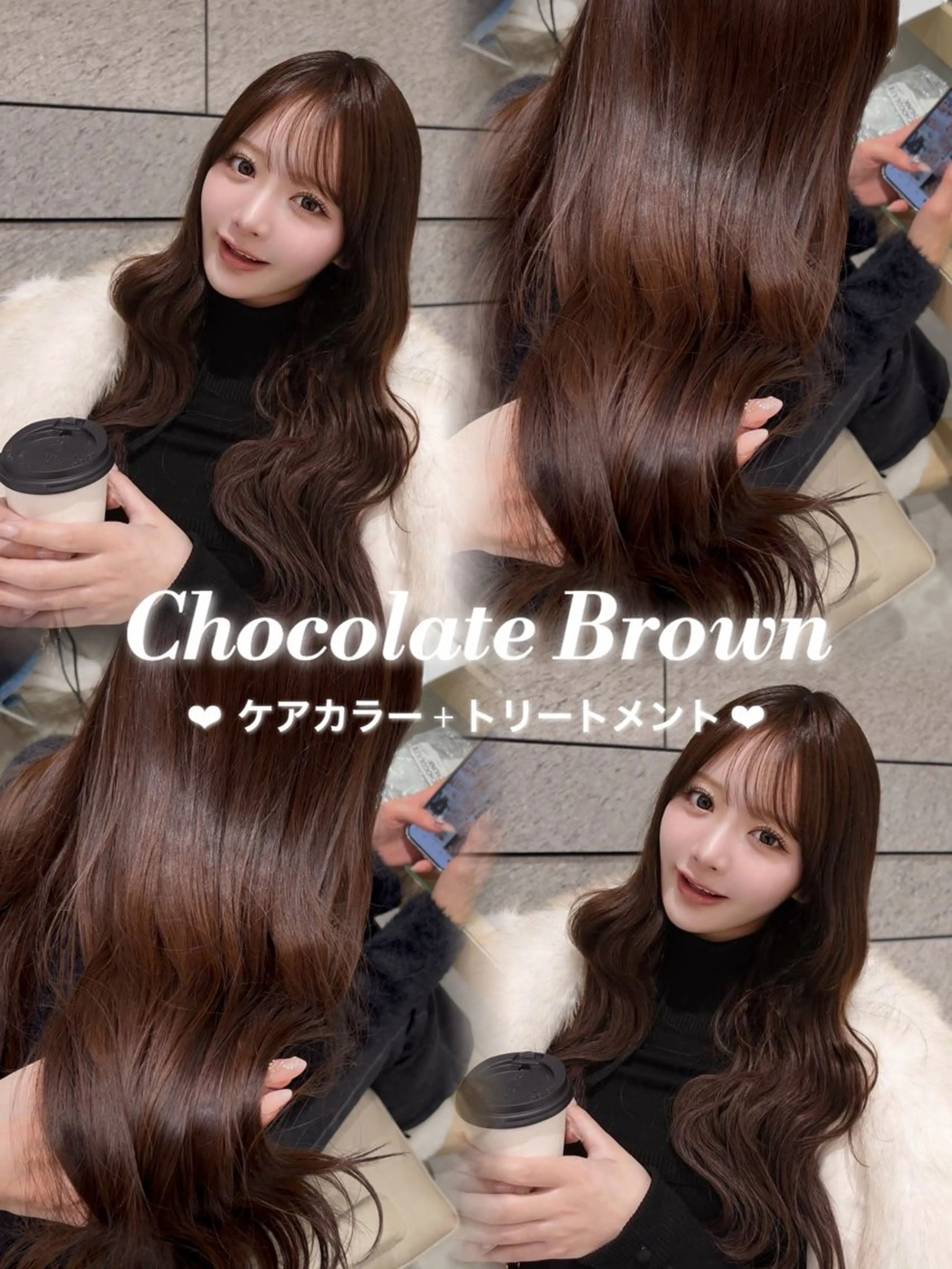 ロング カラー ブリーチ ブラウンカラー 透明感カラー ヘアカラー soyon名古屋/ fuka🎀のヘアスタイル