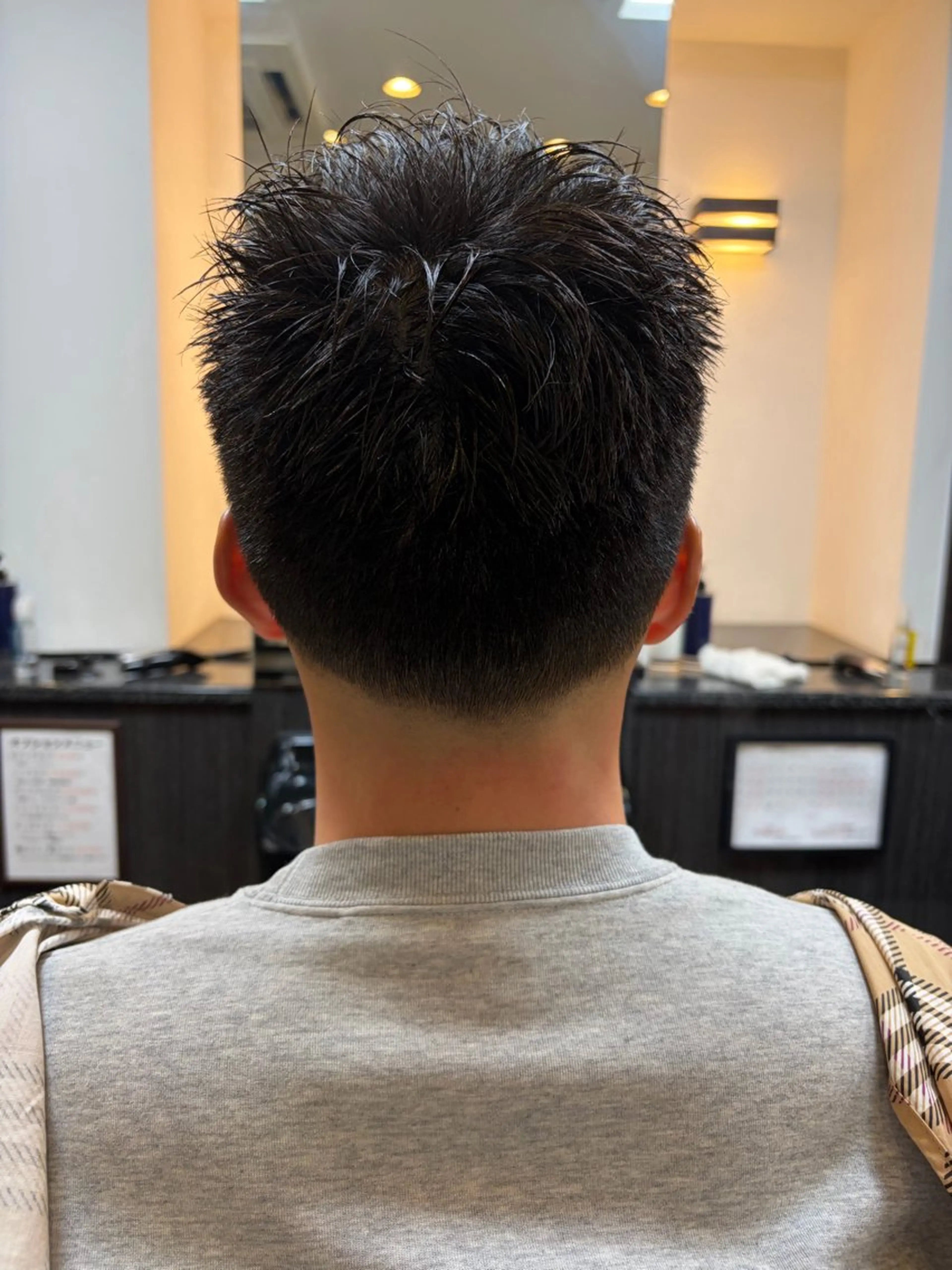 メンズ フェードカット カット 中村 立のヘアスタイル