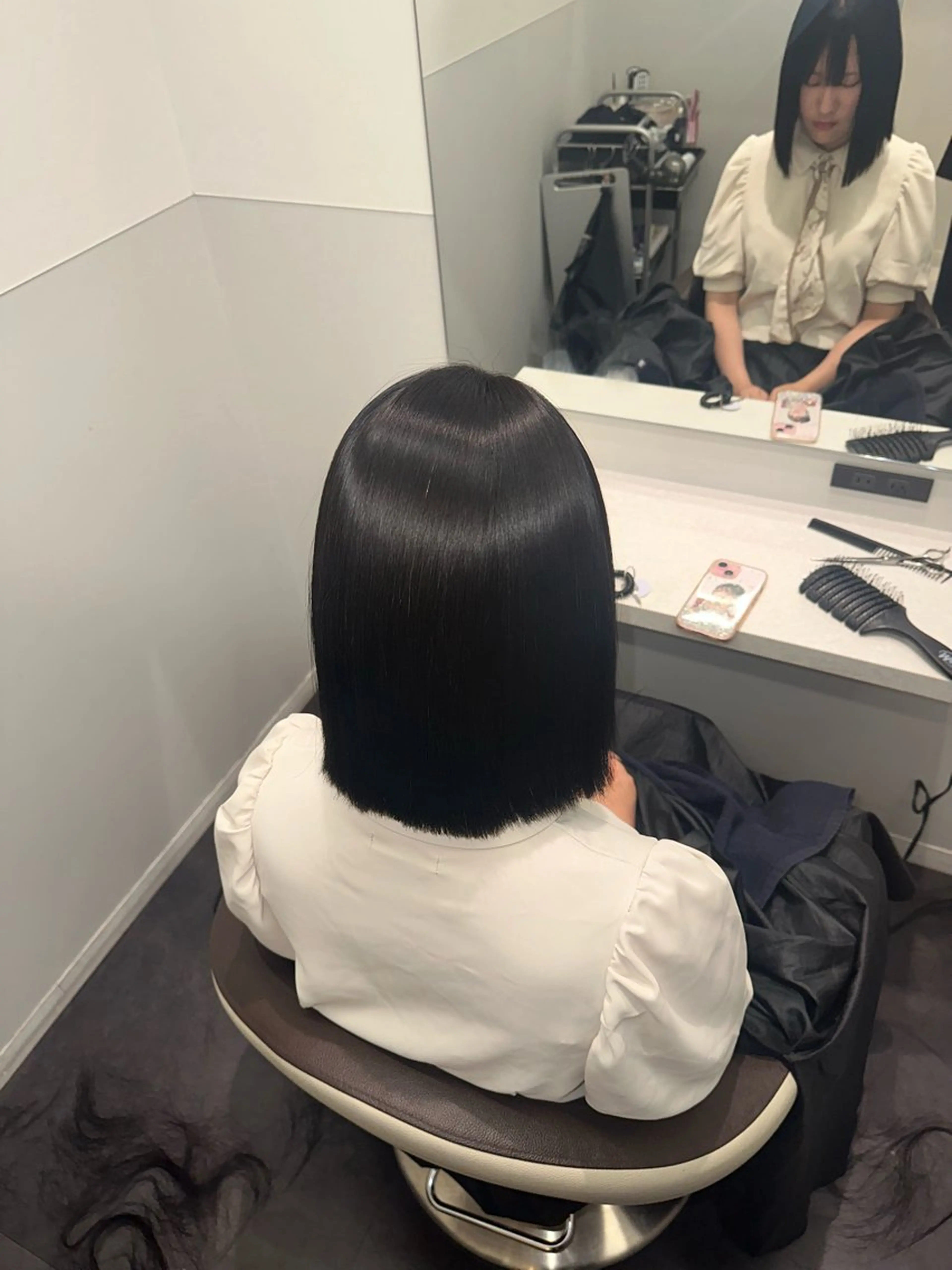 ミディアム 美髪特化✨ 伊織✨縮毛矯正✨のヘアスタイル