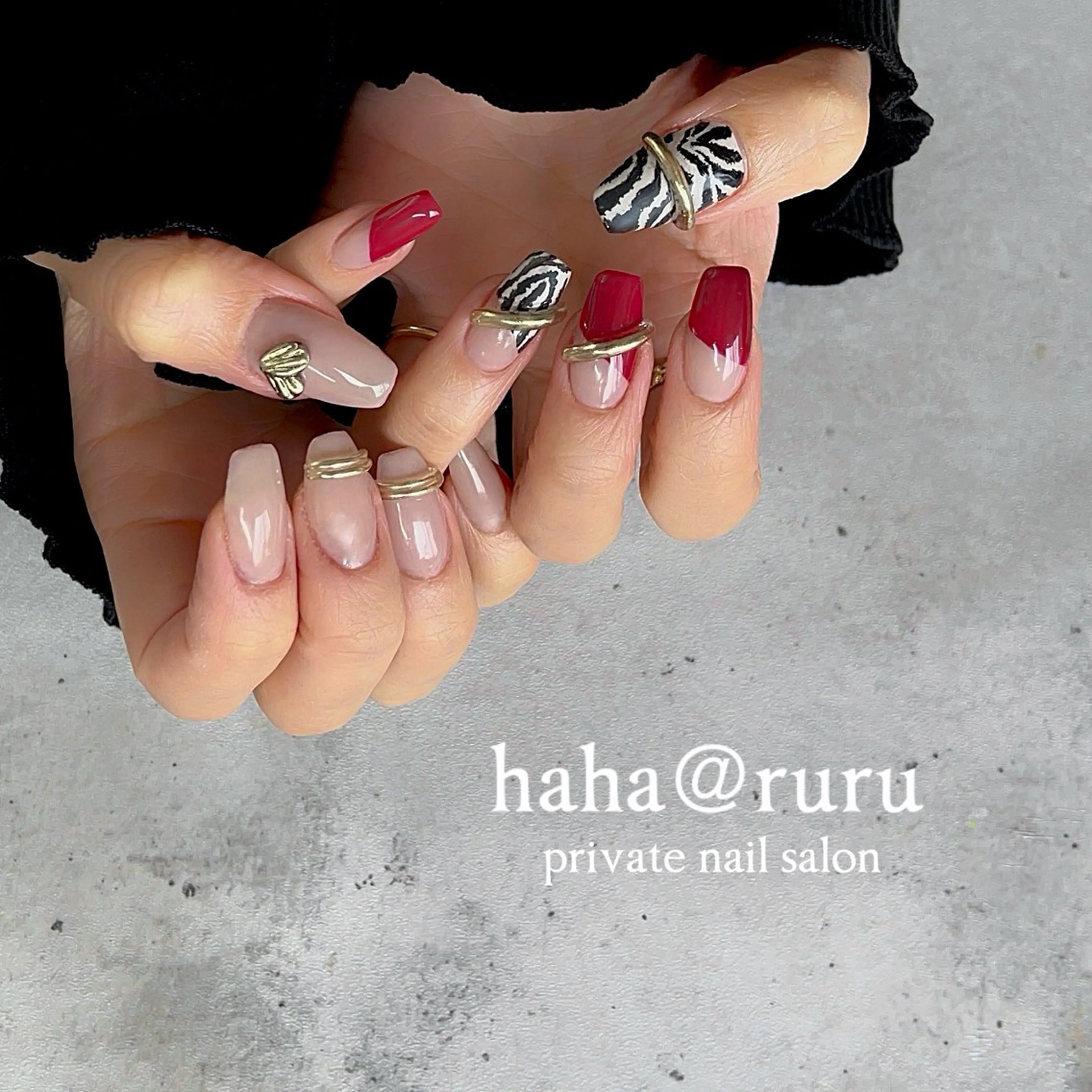 ネイル haha@ ruruのネイルデザイン