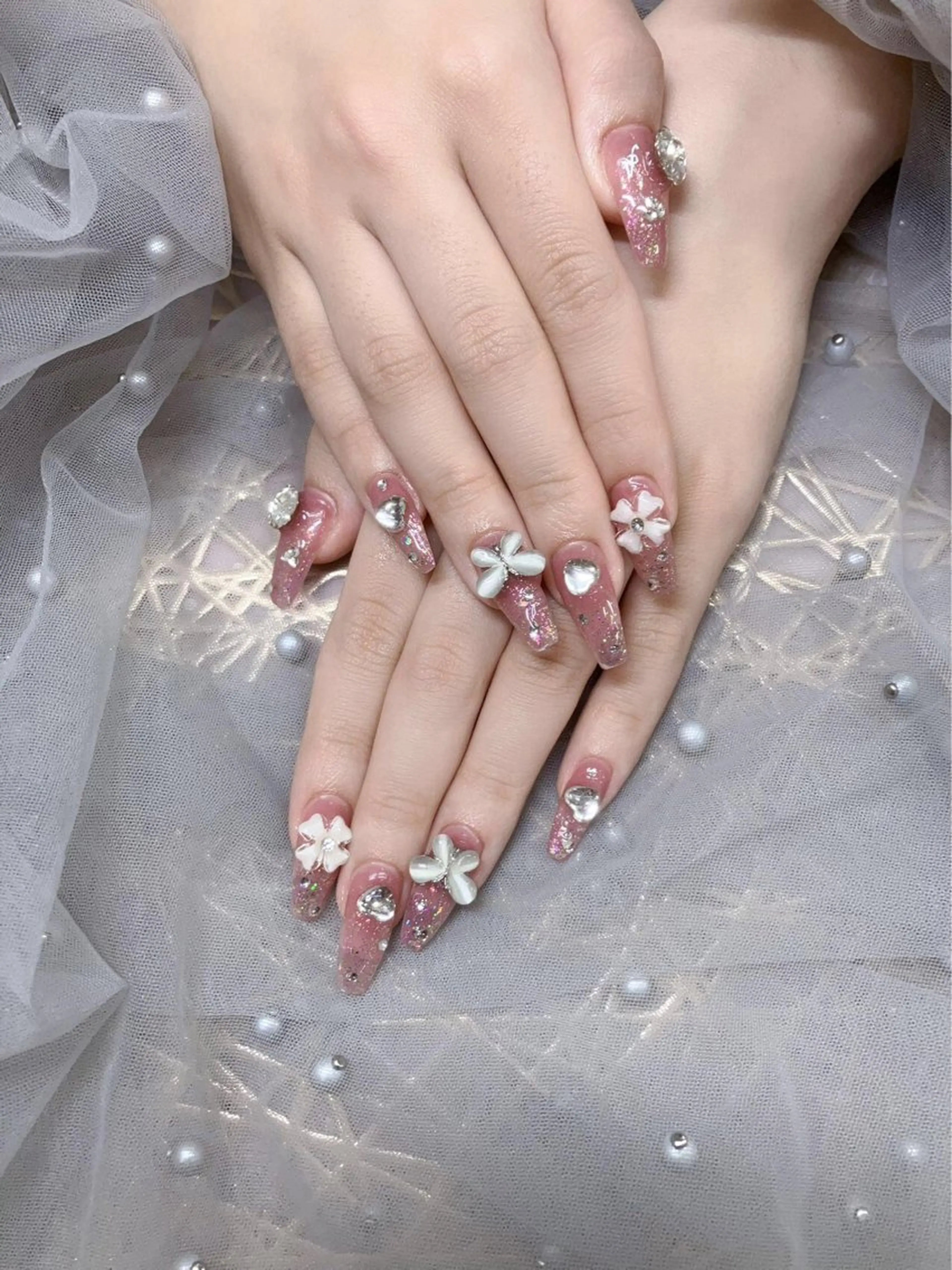 ネイル ハンドネイル ラベンダー💖日暮里 ルル💖ネイルのネイルデザイン