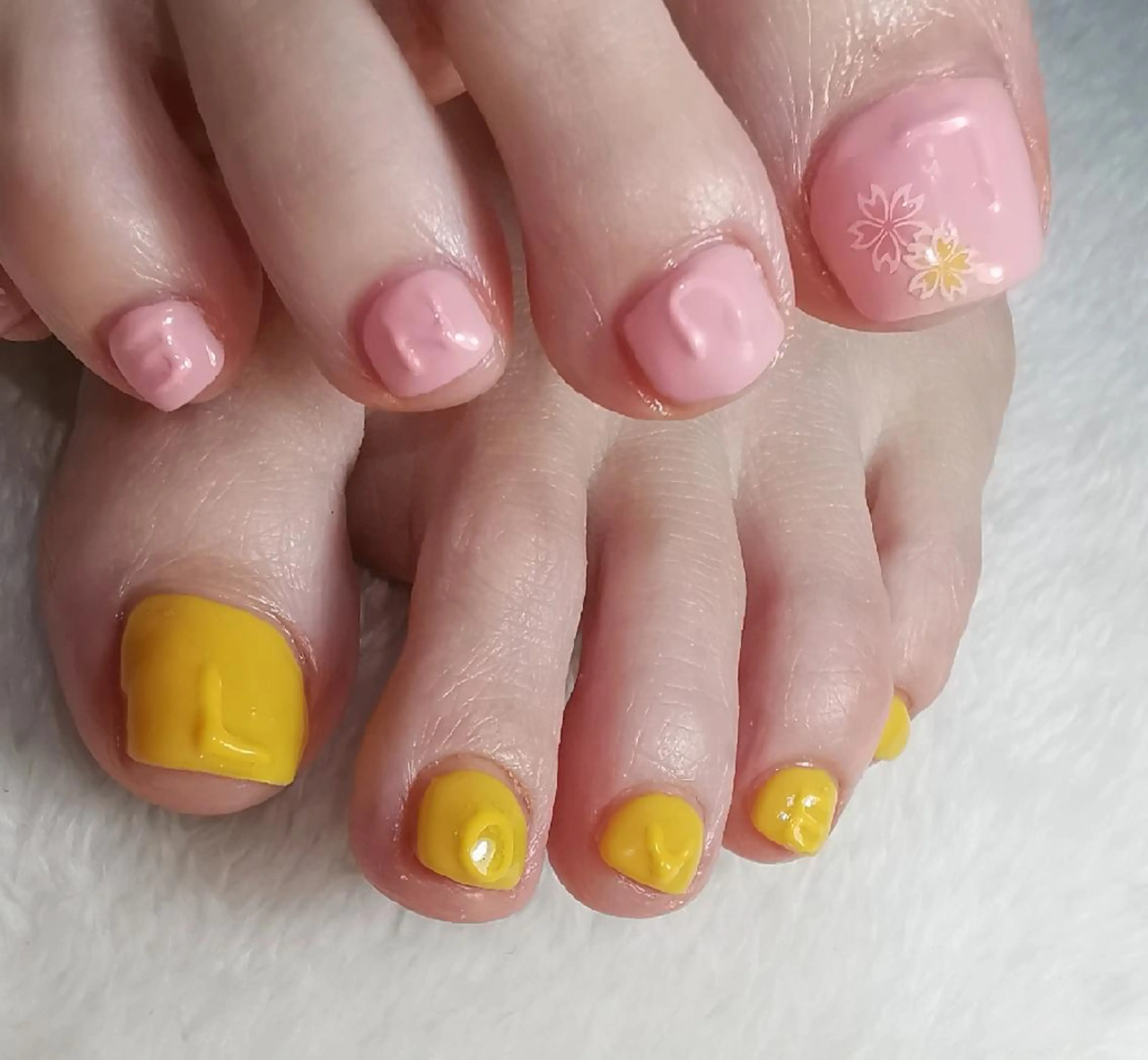 ネイル フットネイル 春ネイル フットネイル reve あやののネイルデザイン