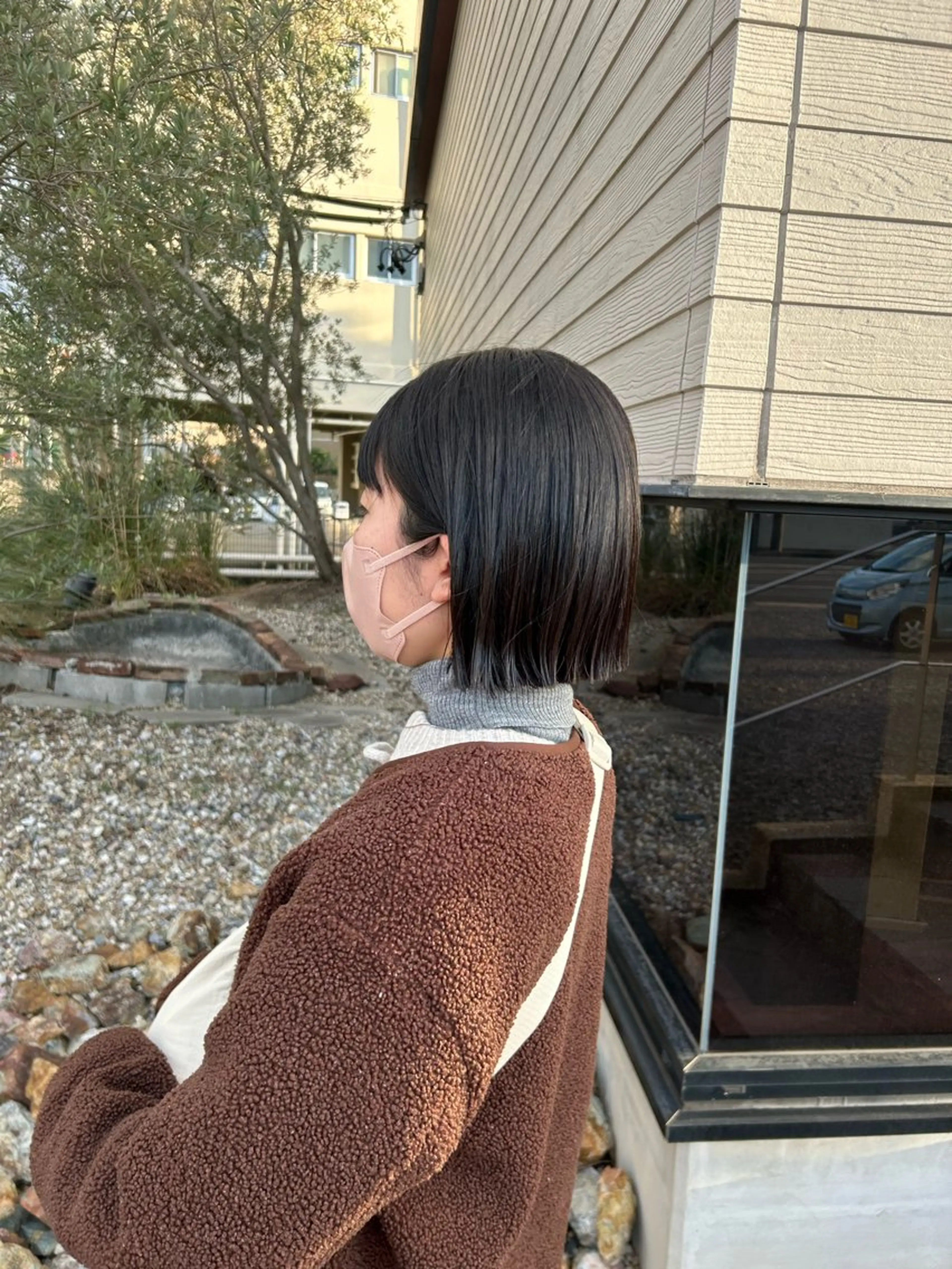 ミディアム ボブ カット 村松 麻菜のヘアスタイル