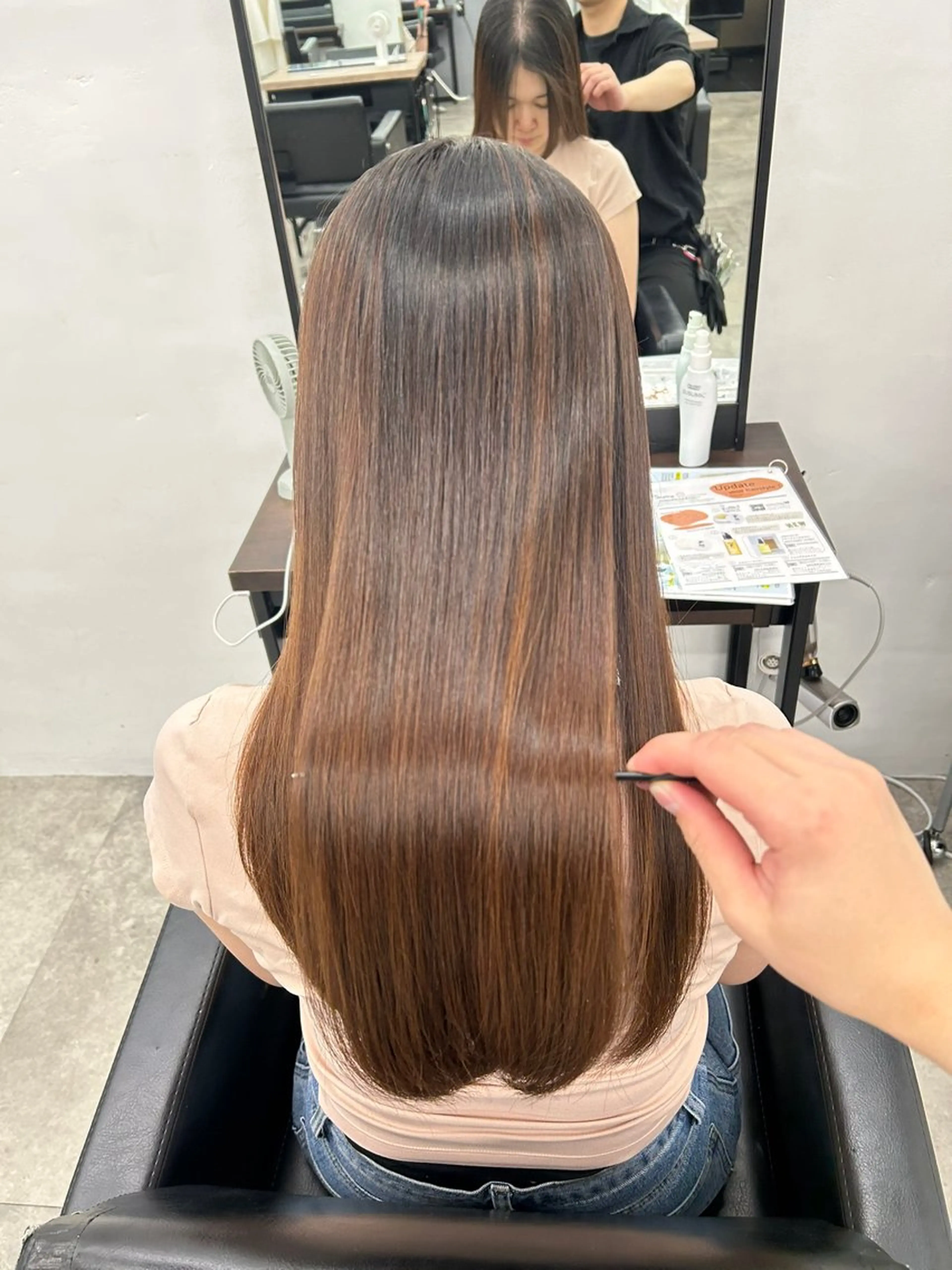 ショート 縮毛矯正 髪質改善/透明感 カラー/メンズ/優真のヘアスタイル