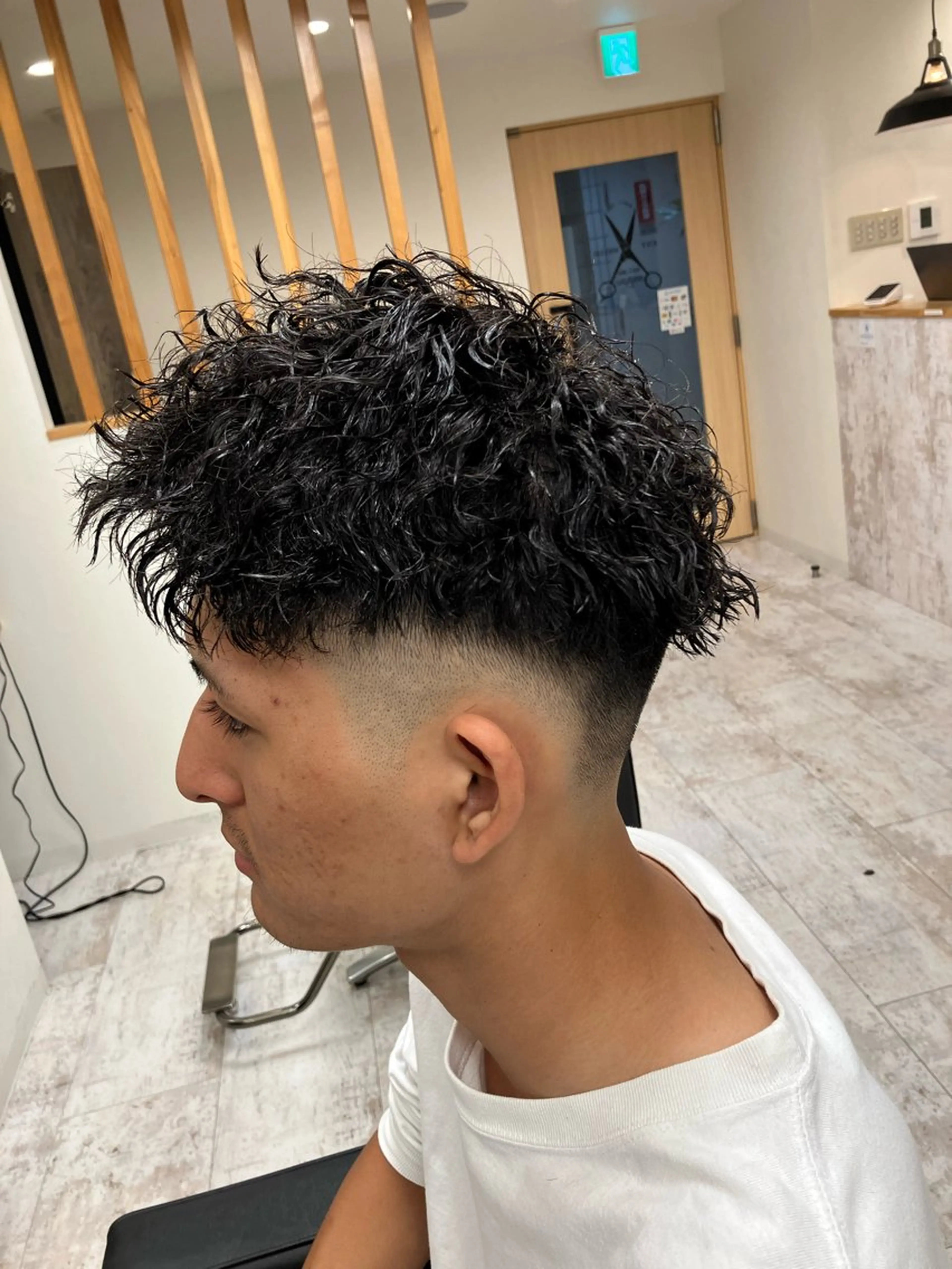 パーマ メンズ カット パーマ メンズ特化/パーマ/ フェードWATARUのヘアスタイル