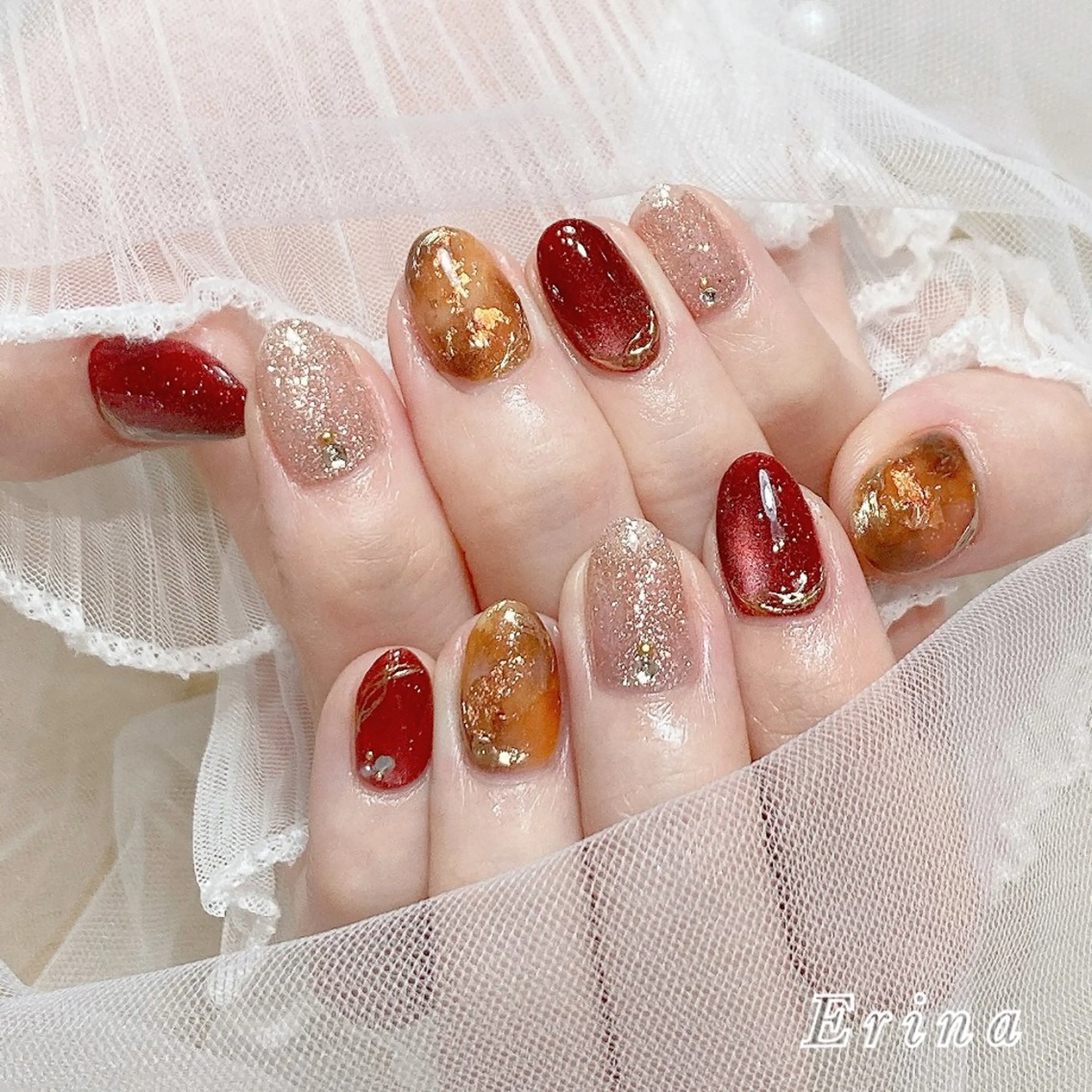 季節の選べる10本アートコース🎨＊自爪に優しいパラジェル＊🎀限定デザイン✨の写真