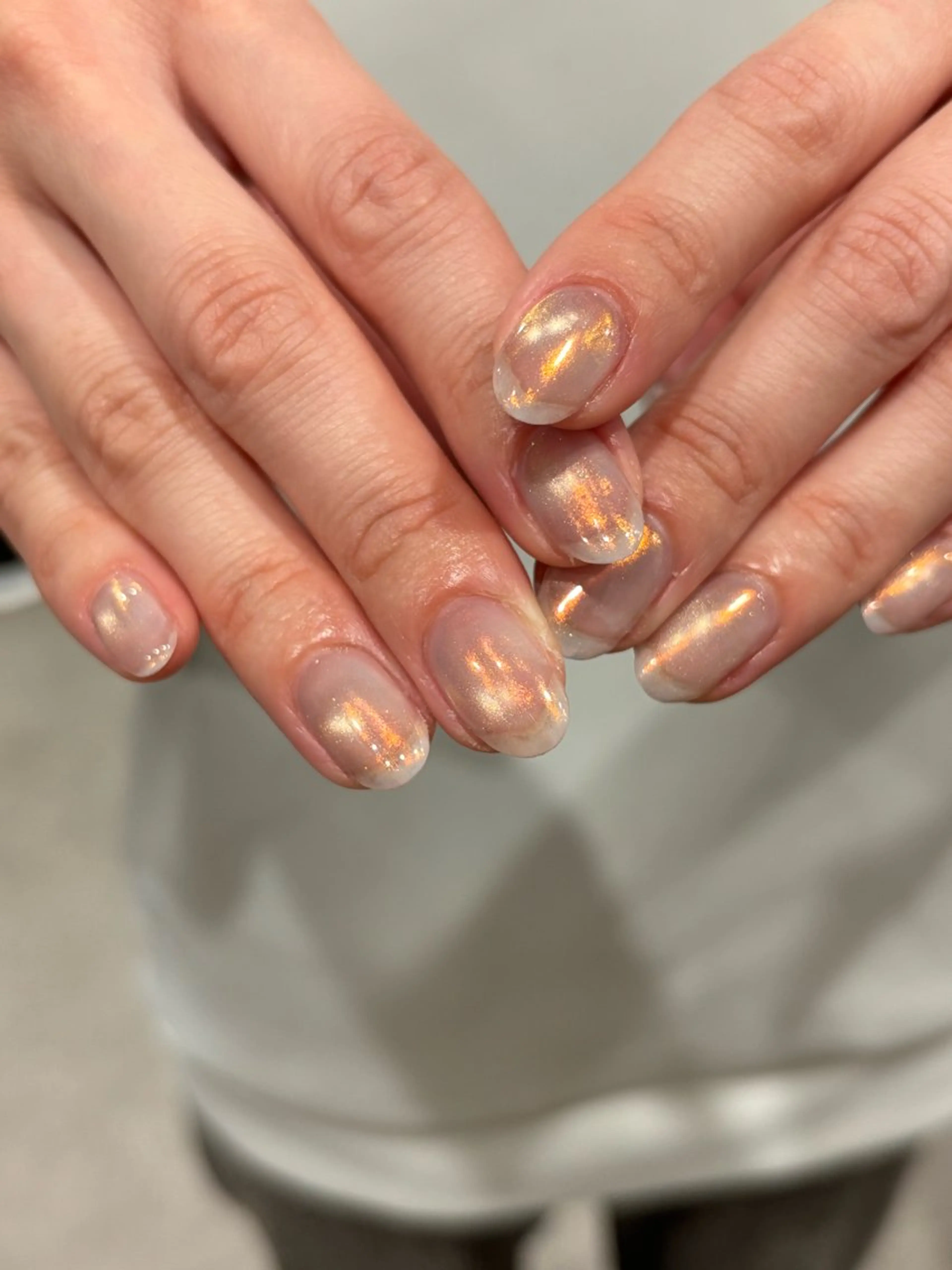 ネイル オーロラネイル 氷ネイル・うるうるネイル マグネットネイル ogura maoのネイルデザイン