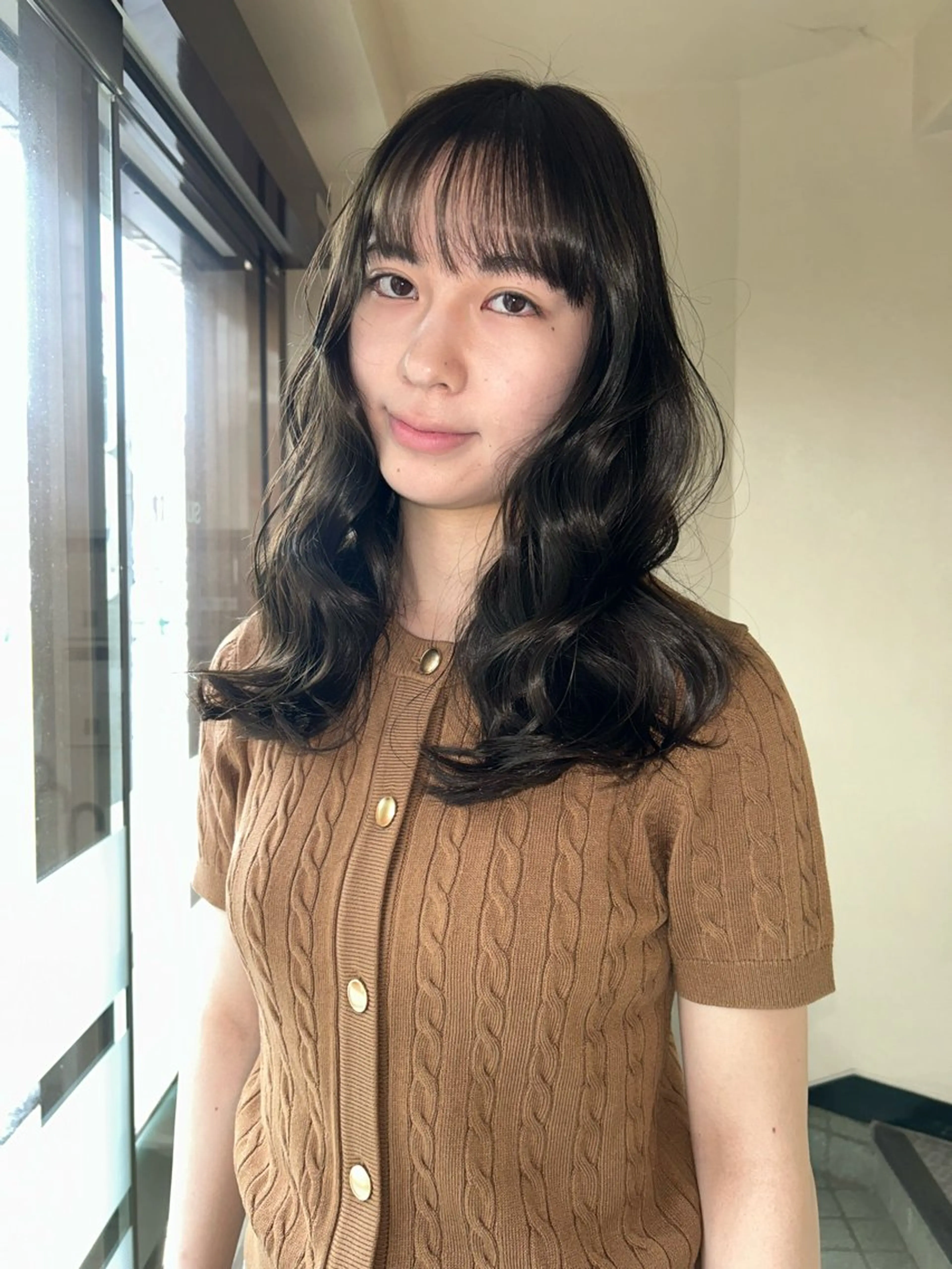 セミロング カラー ブラウンカラー オリーブブラウン ヘアカラー トリートメント ☕️結【suii.】 ボブ/ヘアセット☕️のヘアスタイル