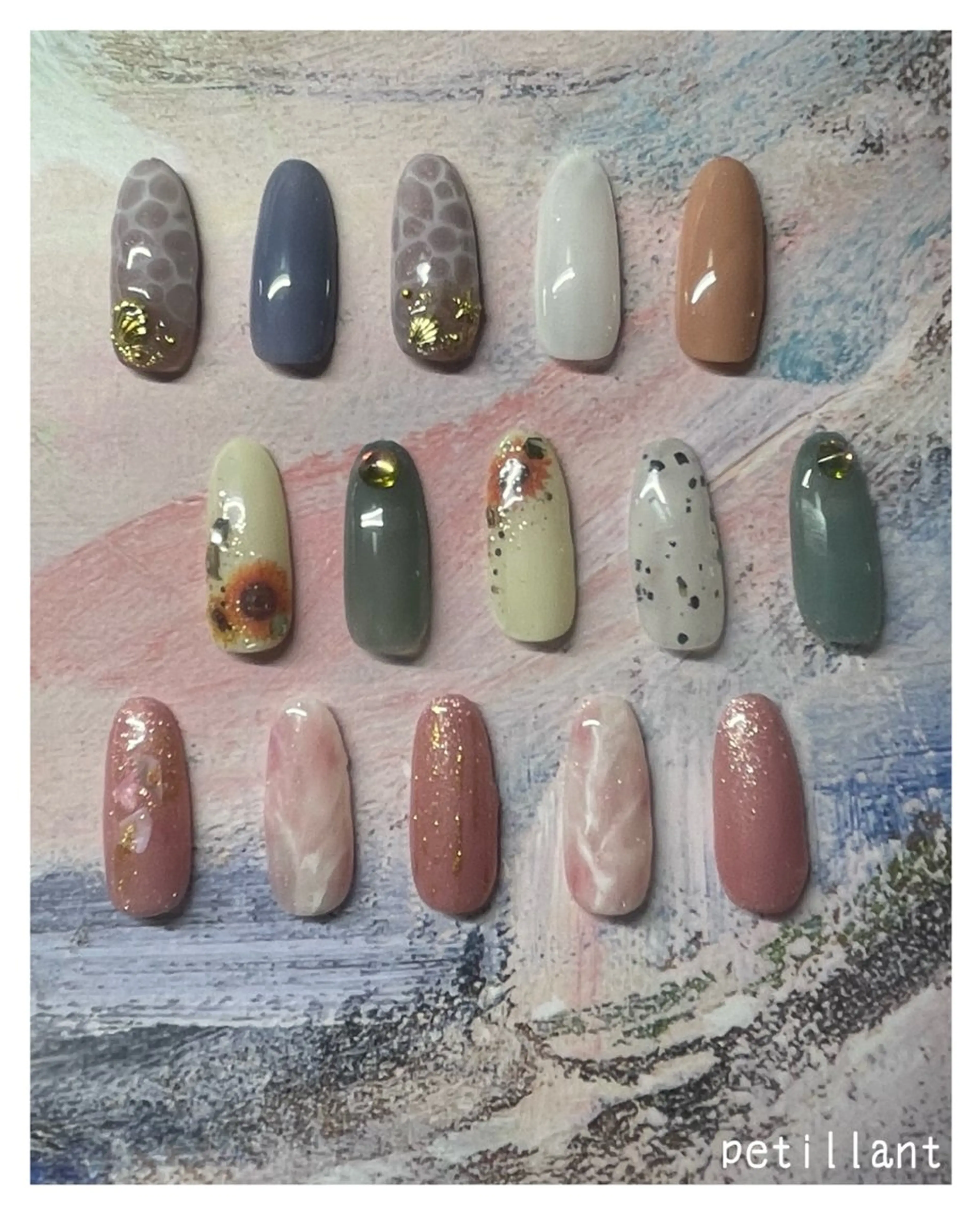 ネイル マットネイル nail salon petillantのネイルデザイン