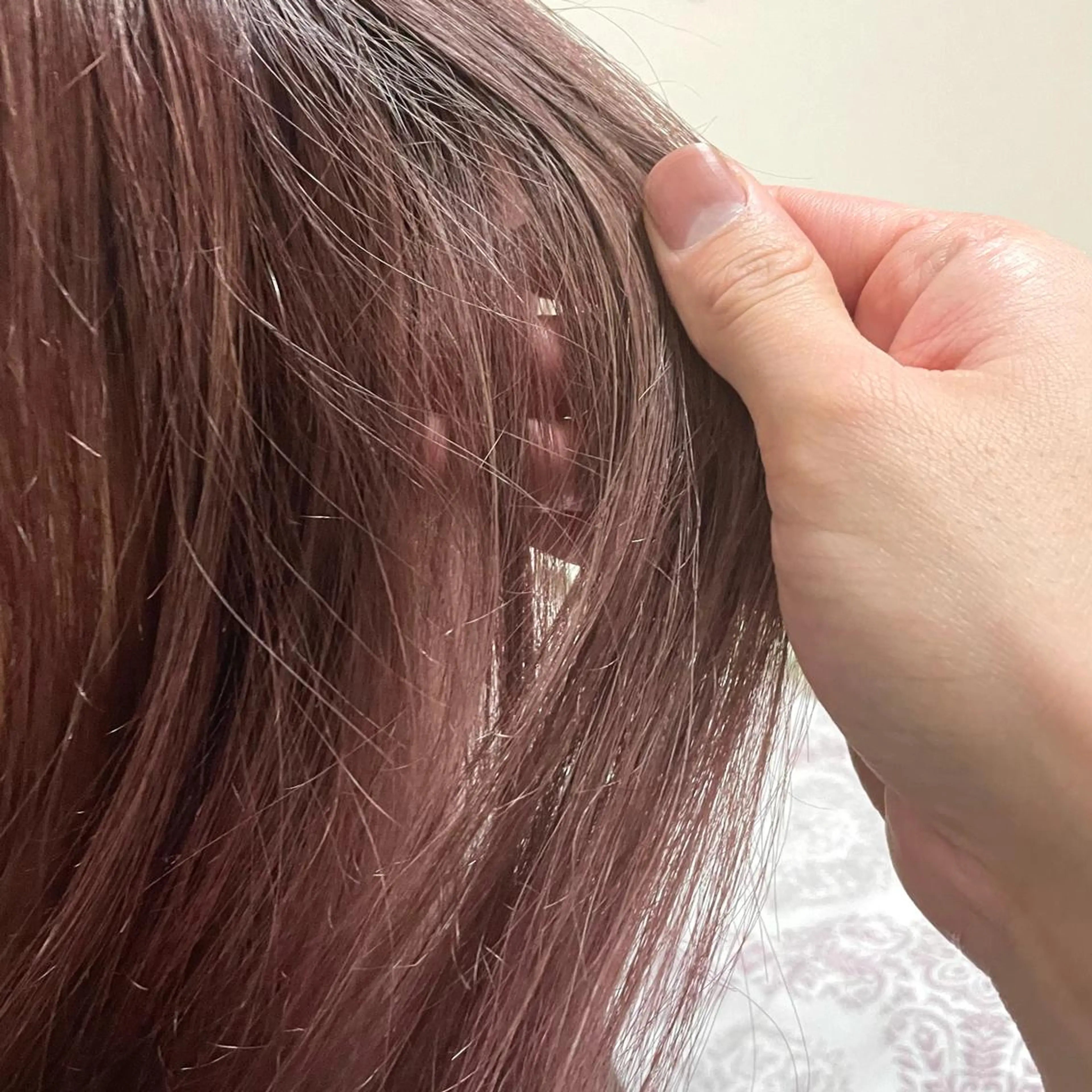 セミロング カット ヘアカラー 明石遼/ベージュ / ピンクのヘアスタイル