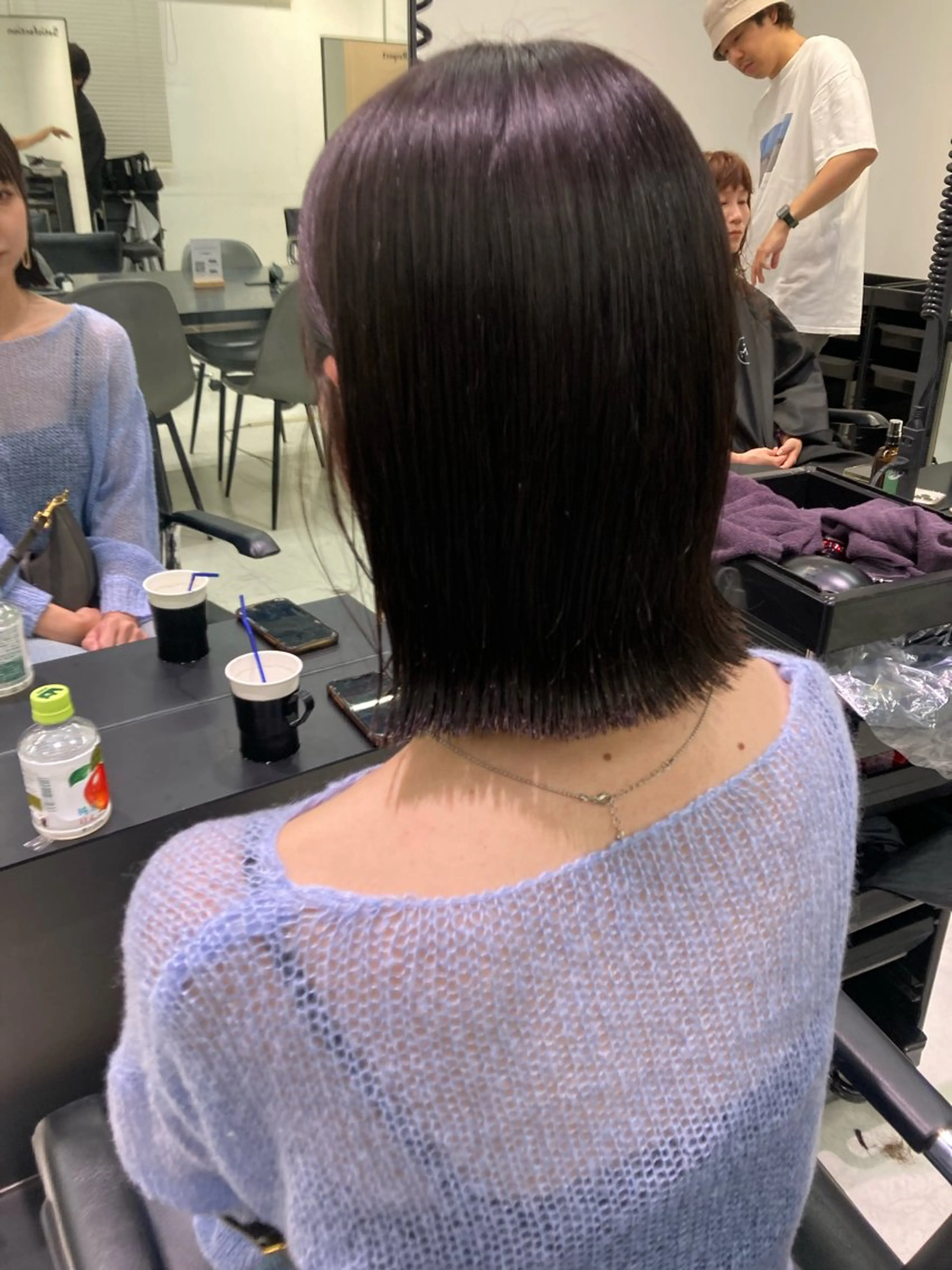 ショート カラー カット ヘアカラー トリートメント 💖ブリーチなし透明 感💖ASAHIのヘアスタイル