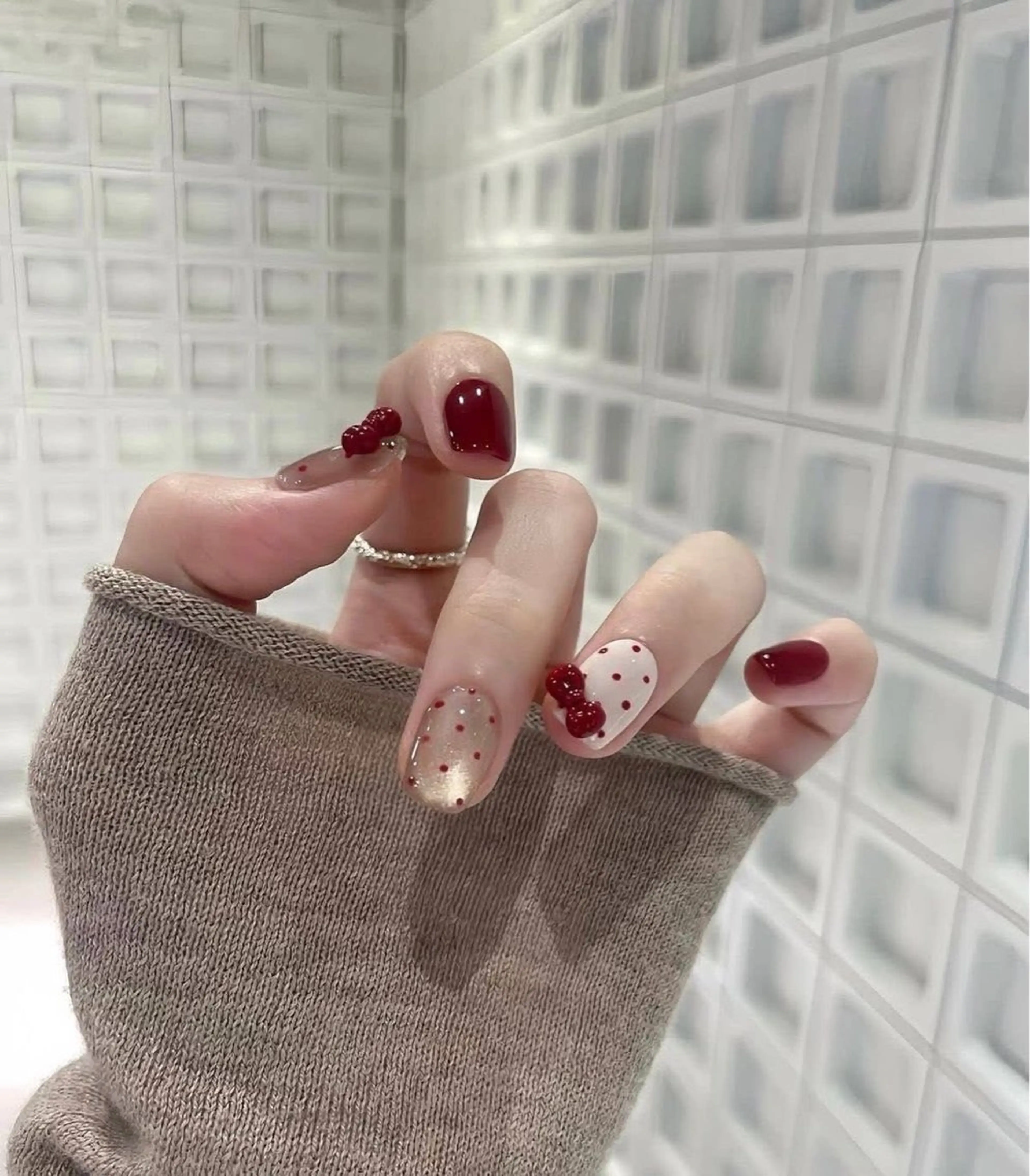 ネイル 長さ出し ジェルネイル 韓国ネイル シンプルネイル ハンドネイル ハンドケア Kawaii Nail Salonのネイルデザイン