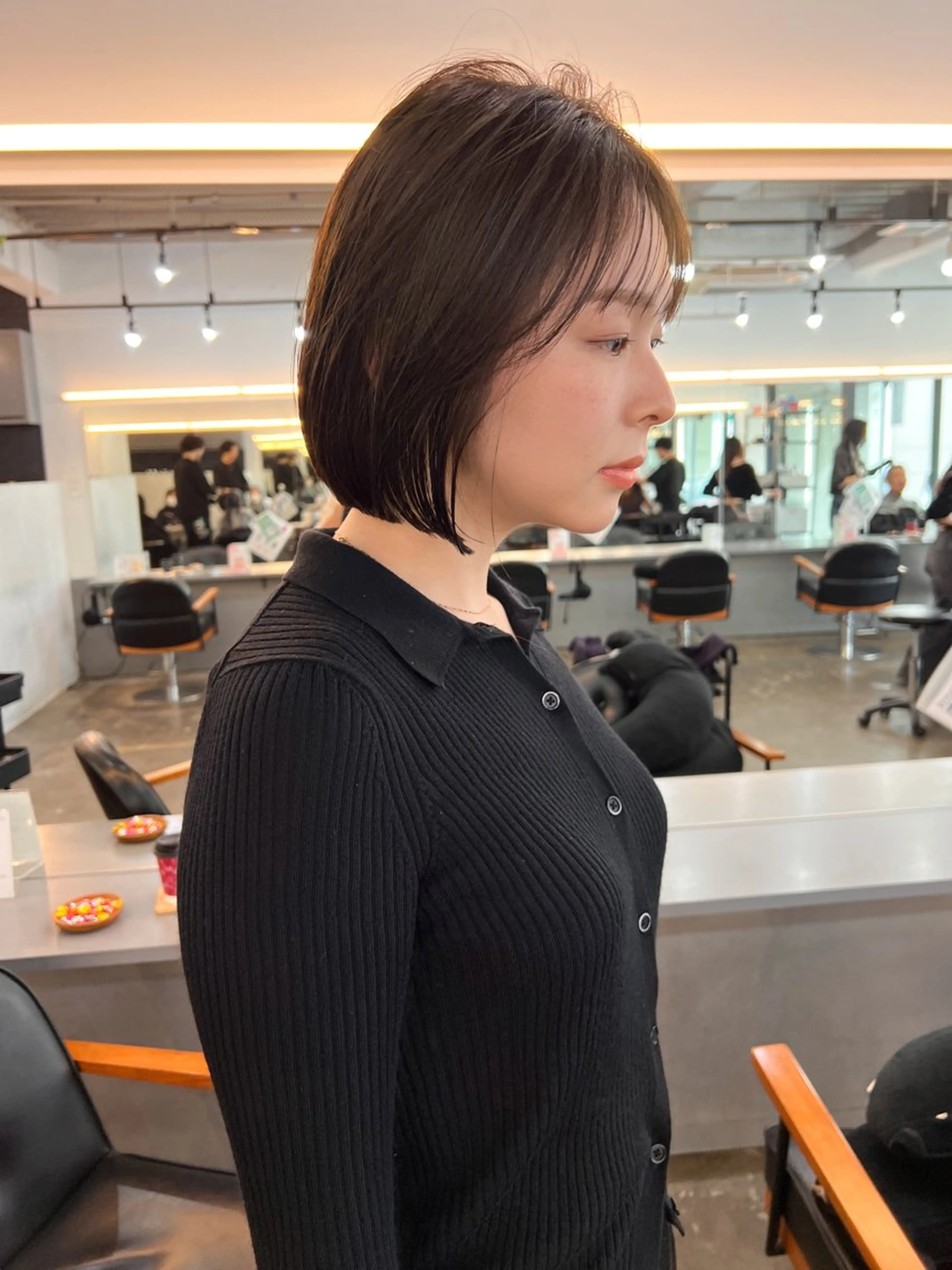 ショート カラー ボブ レイヤーカット/ 火ノ見🪡のヘアスタイル