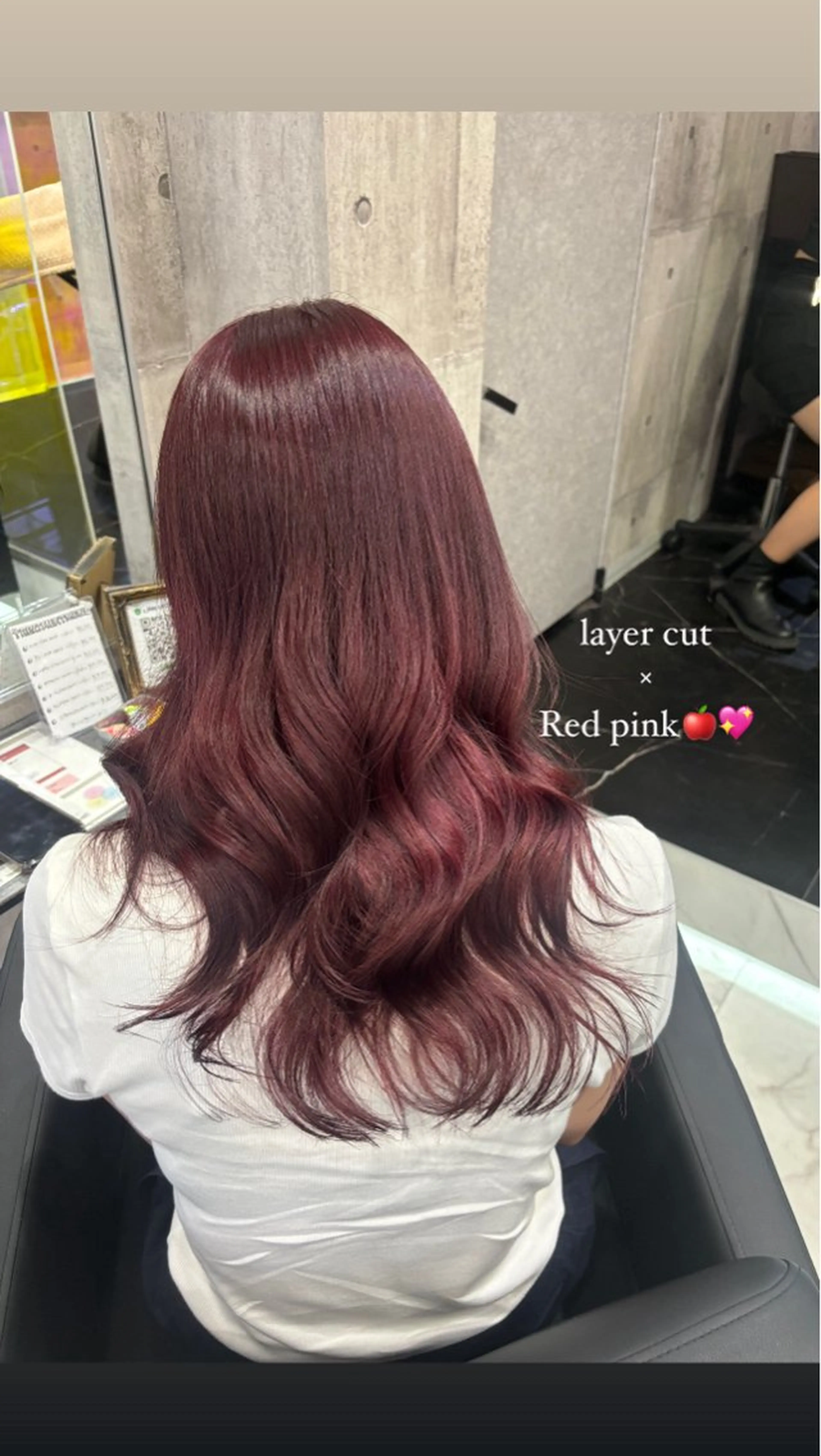 セミロング カラー ヘアアレンジ レイヤーカット ♡🎀垢抜け透明感 カラーaomi🐇♡のヘアスタイル