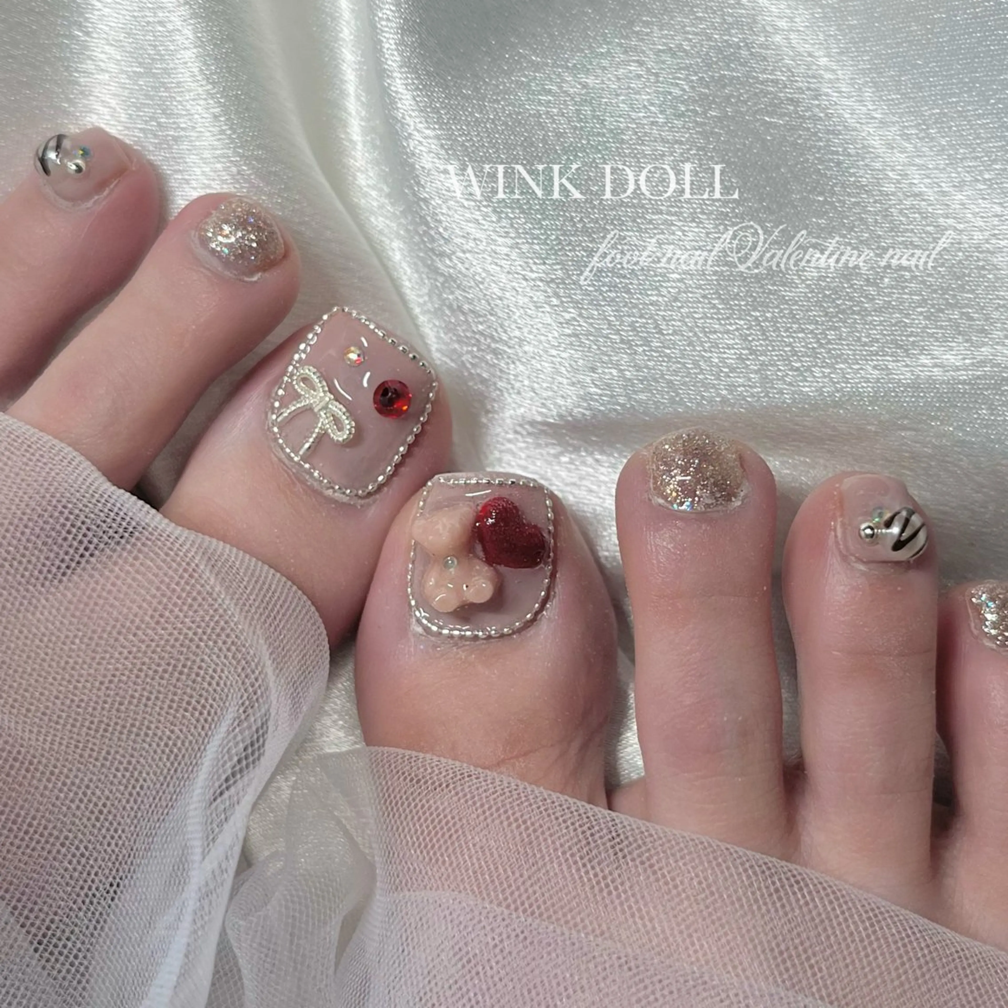 ネイル フットネイル WINK DOLL 🌹MARIのネイルデザイン