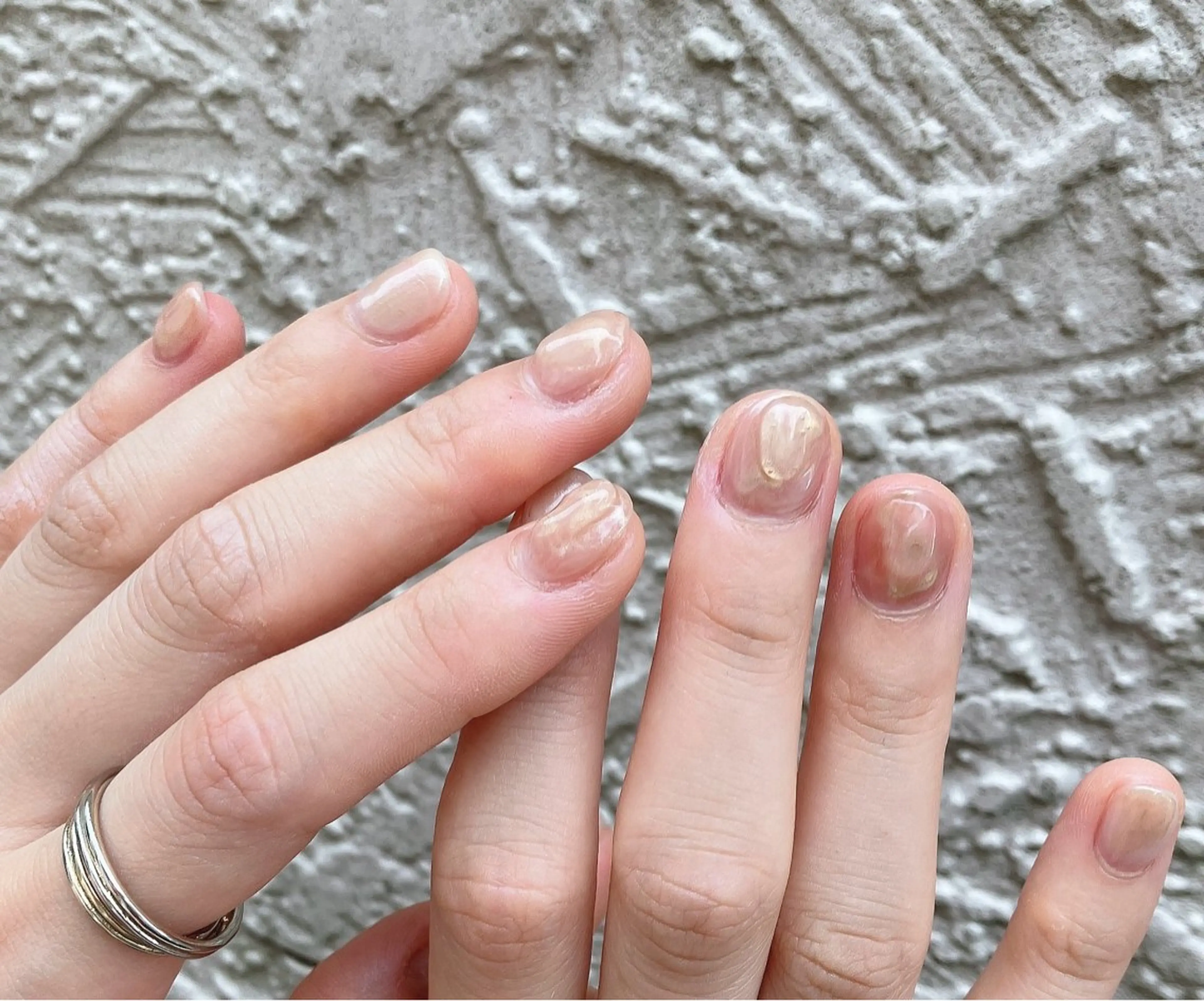 ネイル ジェルネイル ニュアンスネイル ワンカラーネイル ショートネイル ハンドネイル nails 🎀meのネイルデザイン