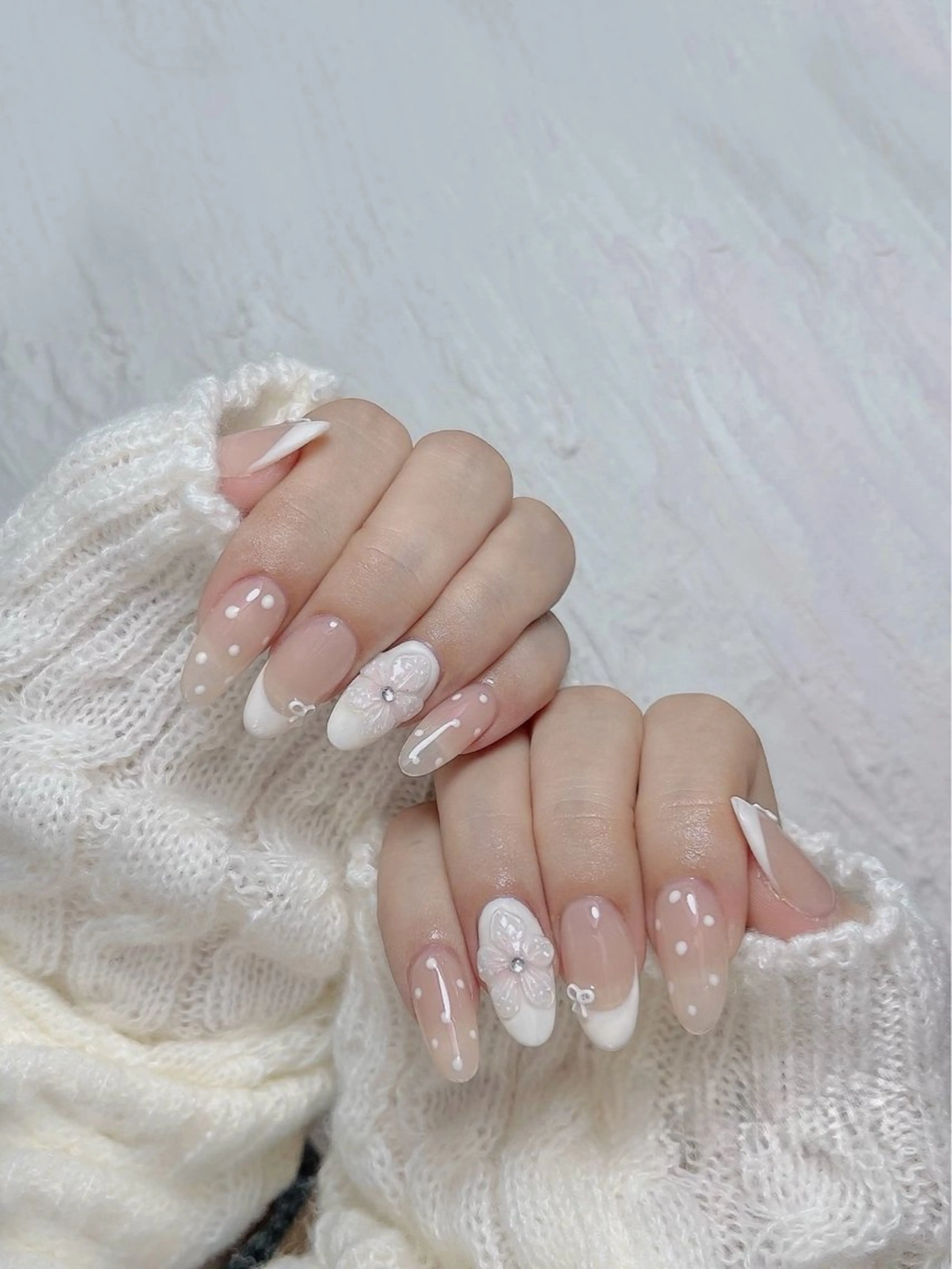 ネイル 長さ出し フレンチネイル グラデーション 卒業式 マグネットネイル MIHANA NAILのネイルデザイン