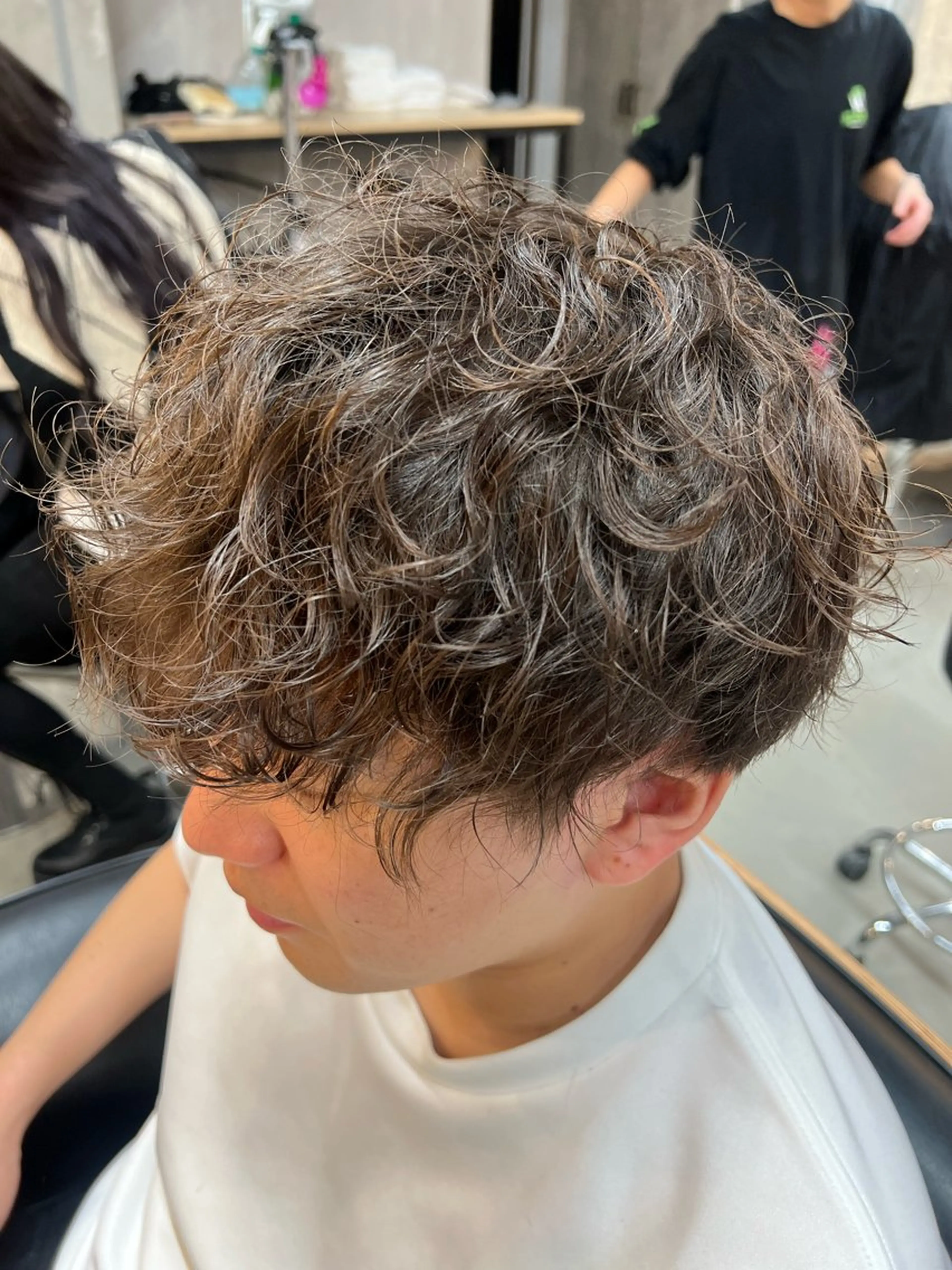 ミディアム パーマ メンズ メンズ特化👨 細谷碧海のヘアスタイル