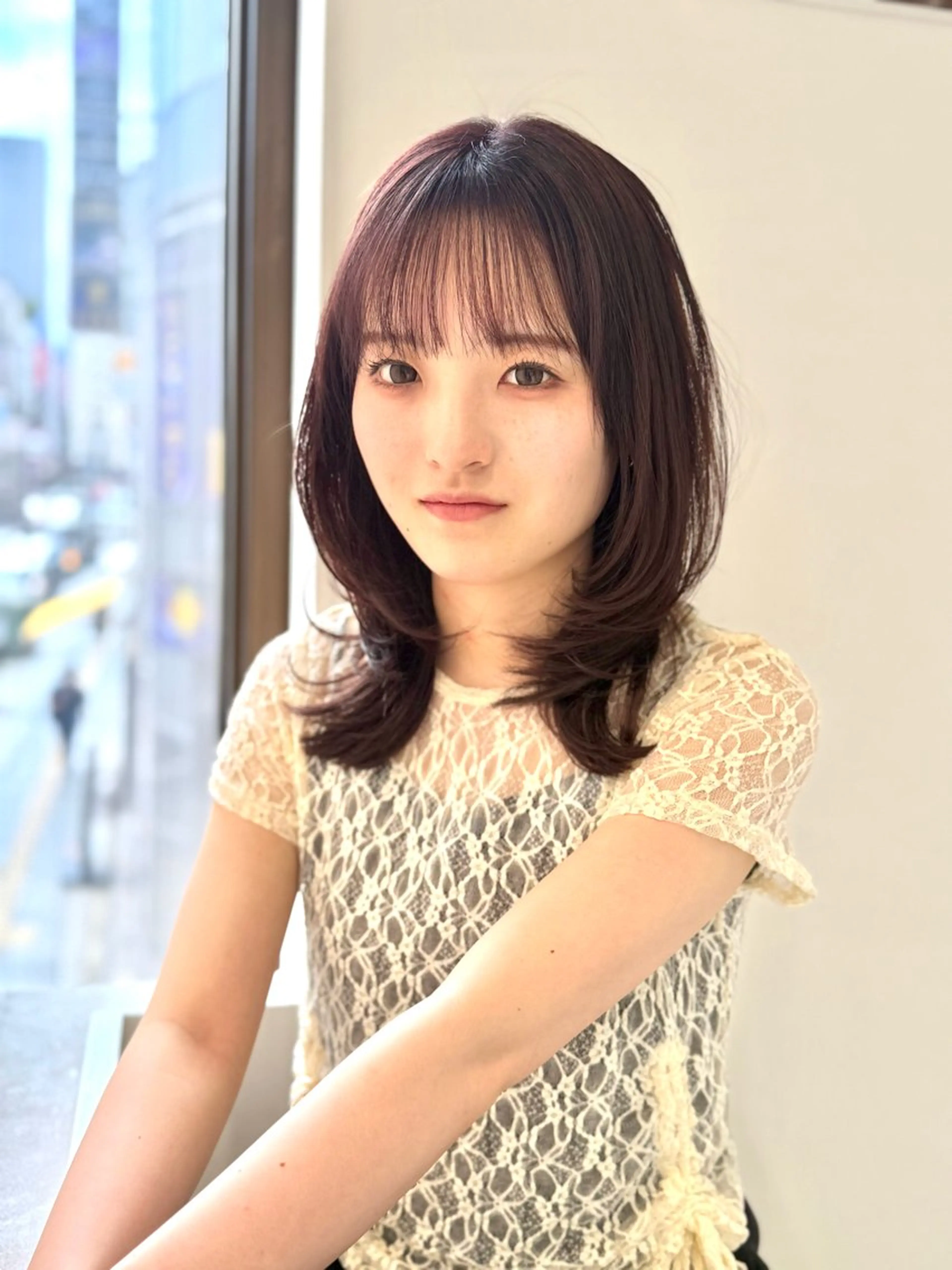 セミロング 中西 優吾のヘアスタイル