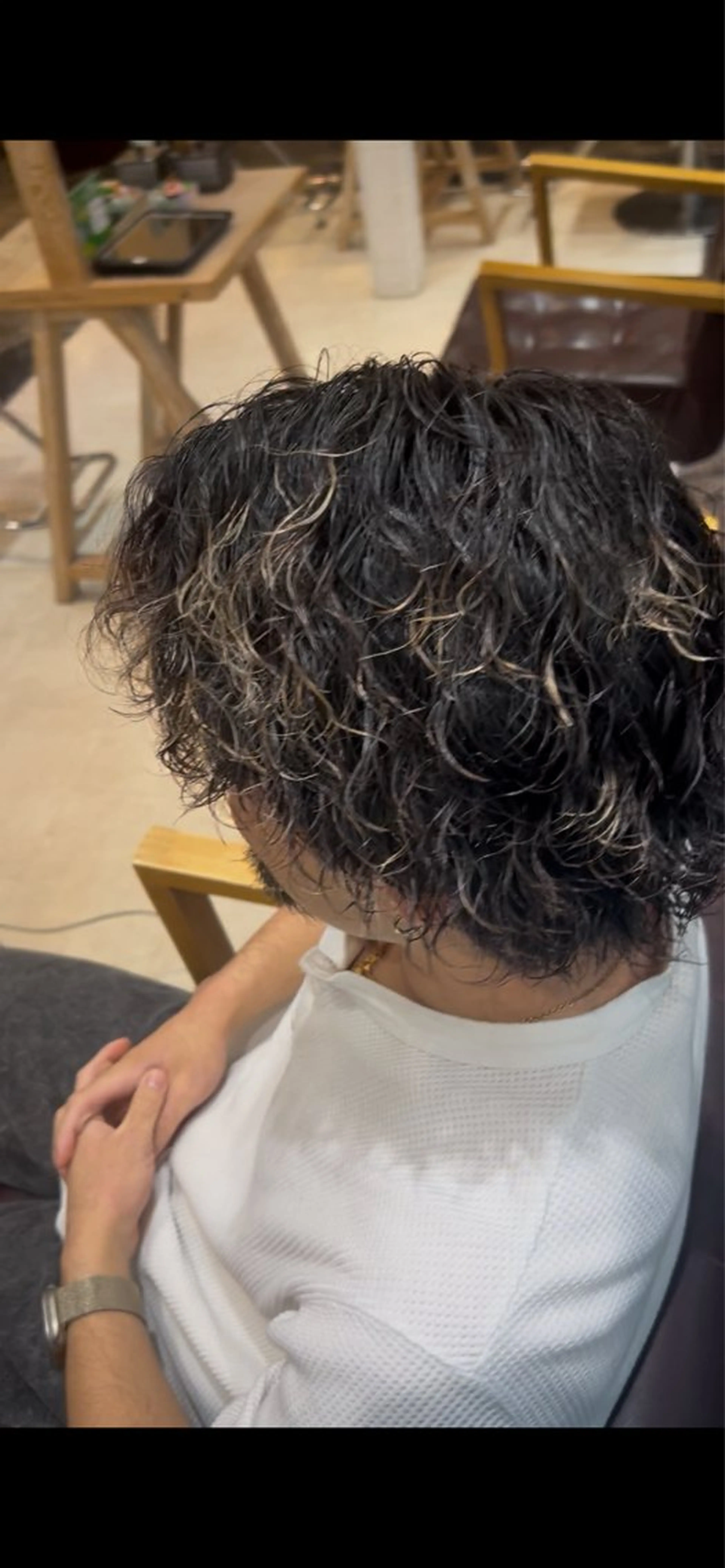 パーマ メンズ メンズパーマ カット パーマ トリートメント 松波 慧太のヘアスタイル