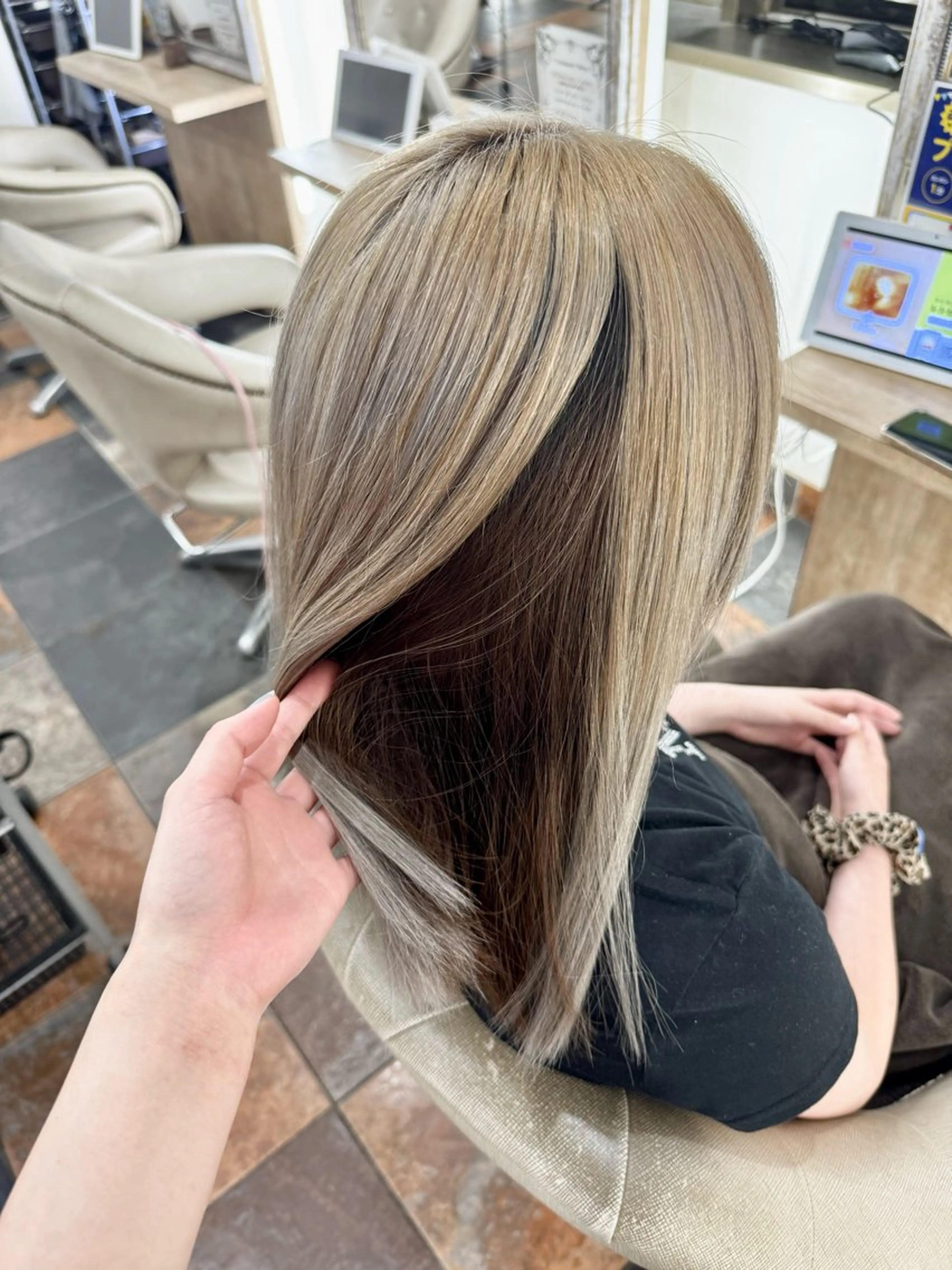 ミディアム さくら🍒ツヤ髪 /似合わせカラーのヘアスタイル