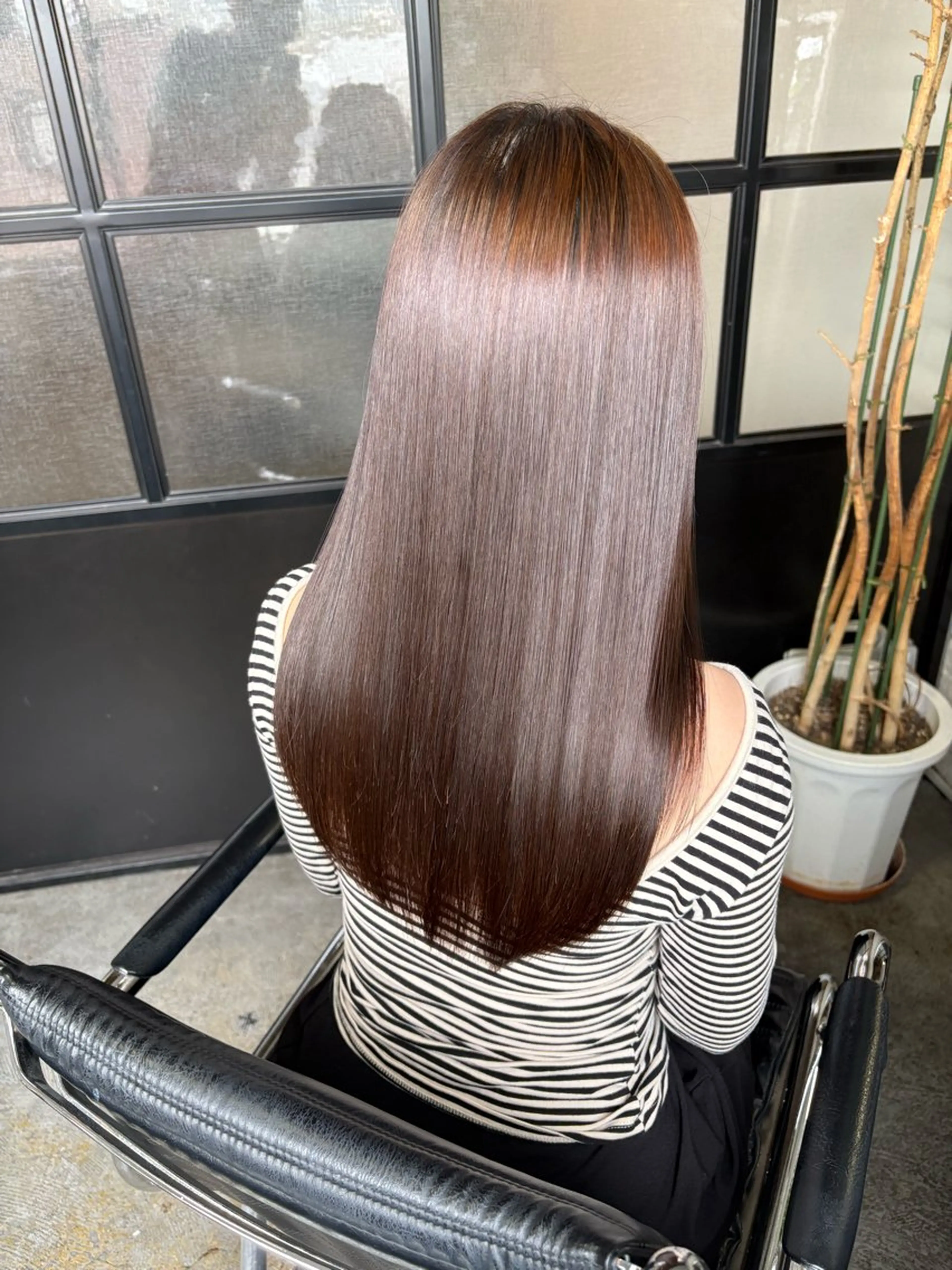 セミロング 縮毛矯正 トリートメント 髪質改善／縮毛矯正 関根青葉のヘアスタイル