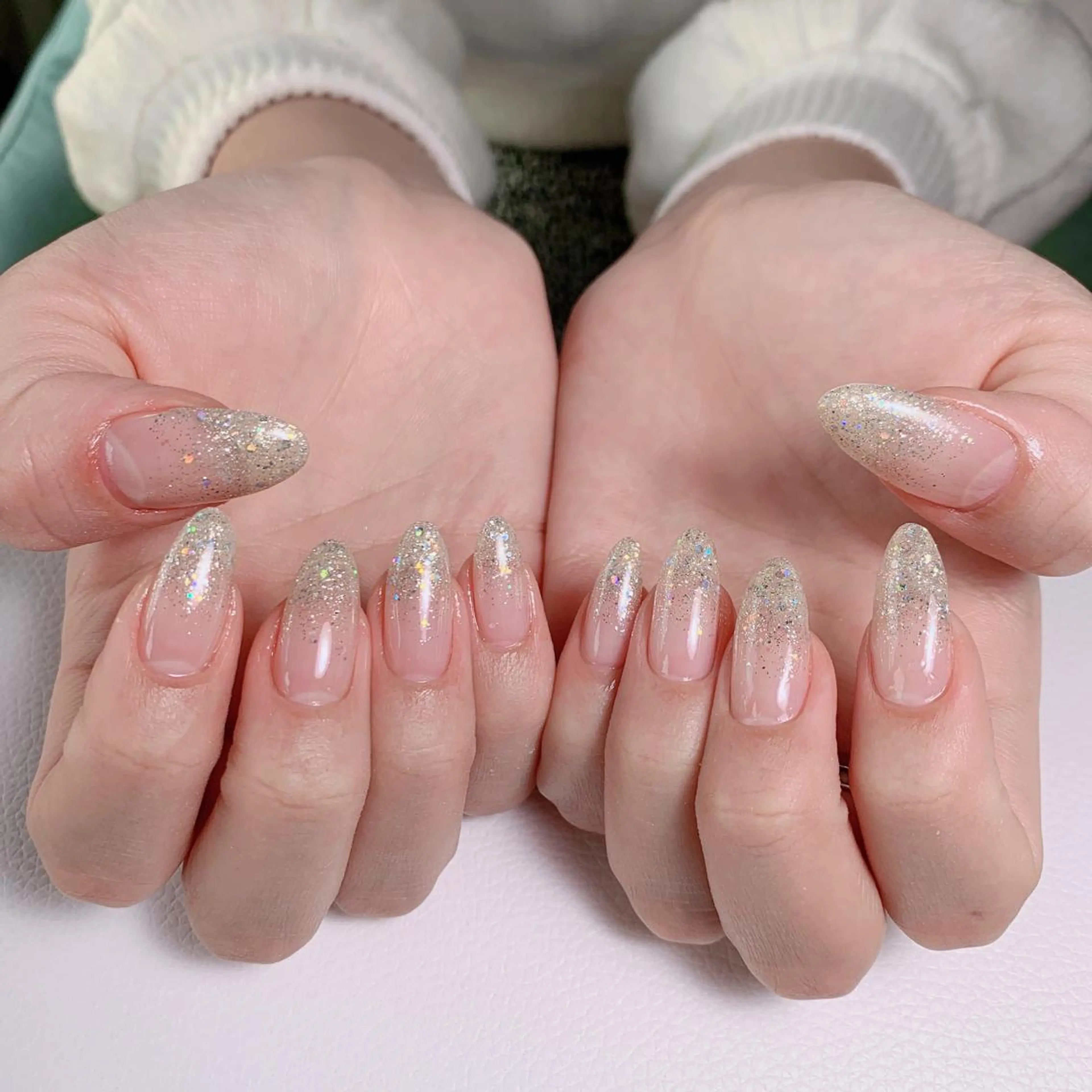 ネイル グラデーション ラメ(グリッター) ラメグラデーション FLY Nail Salonのネイルデザイン