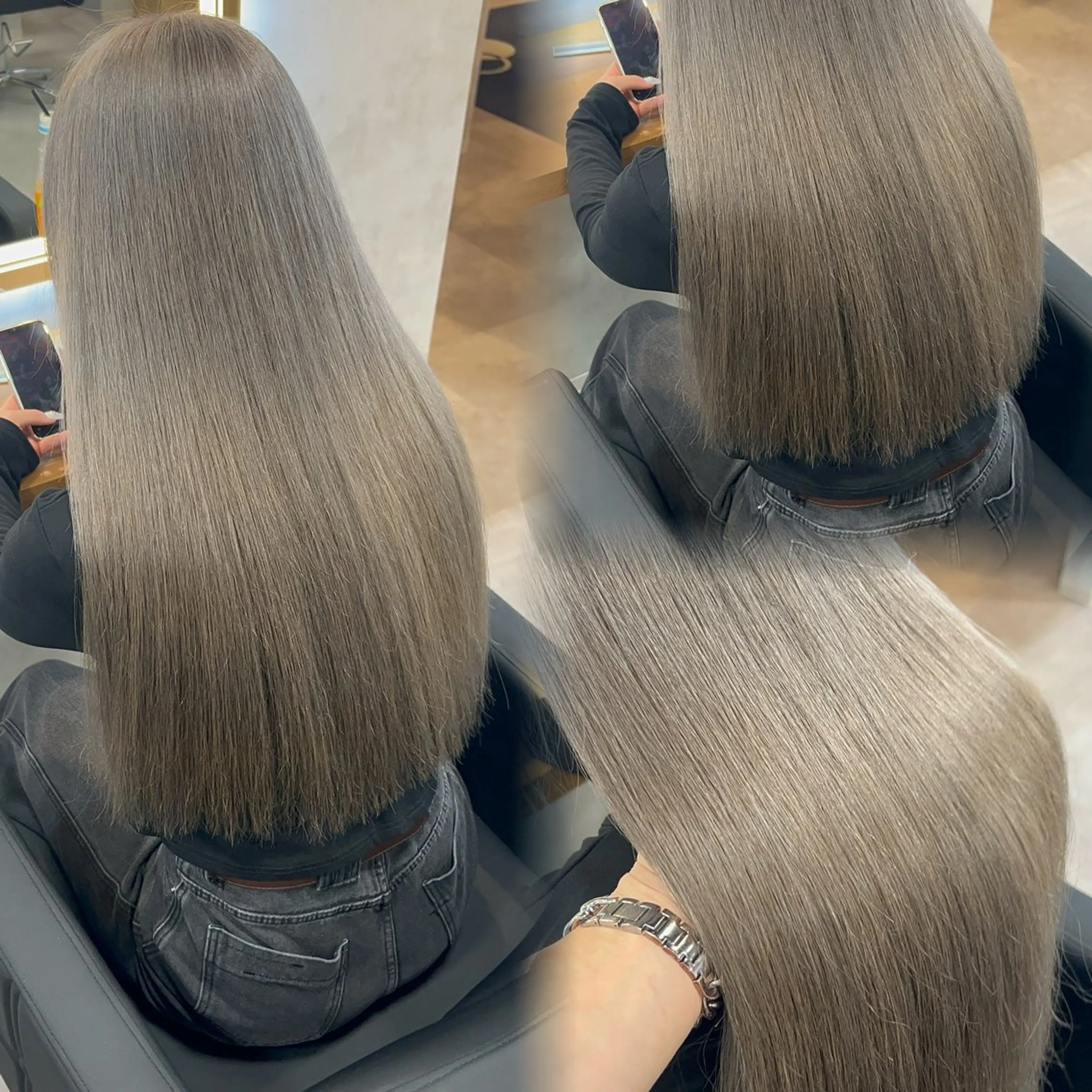 ロング カラー ヘアカラー トリートメント ブリーチなしの達人 🌈KAITOのヘアスタイル