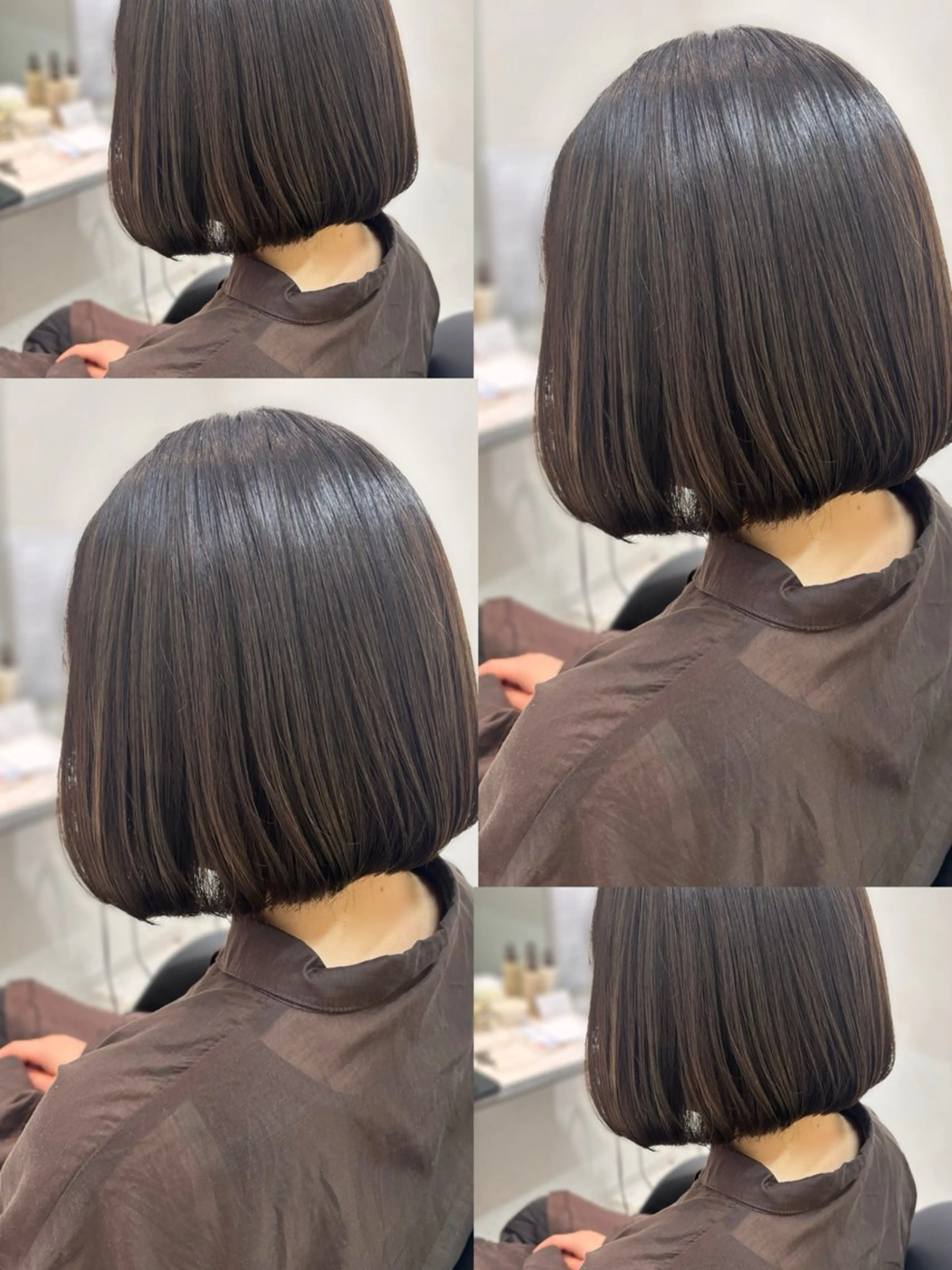 ミディアム 縮毛矯正/艶カラー asuka🫧のヘアスタイル
