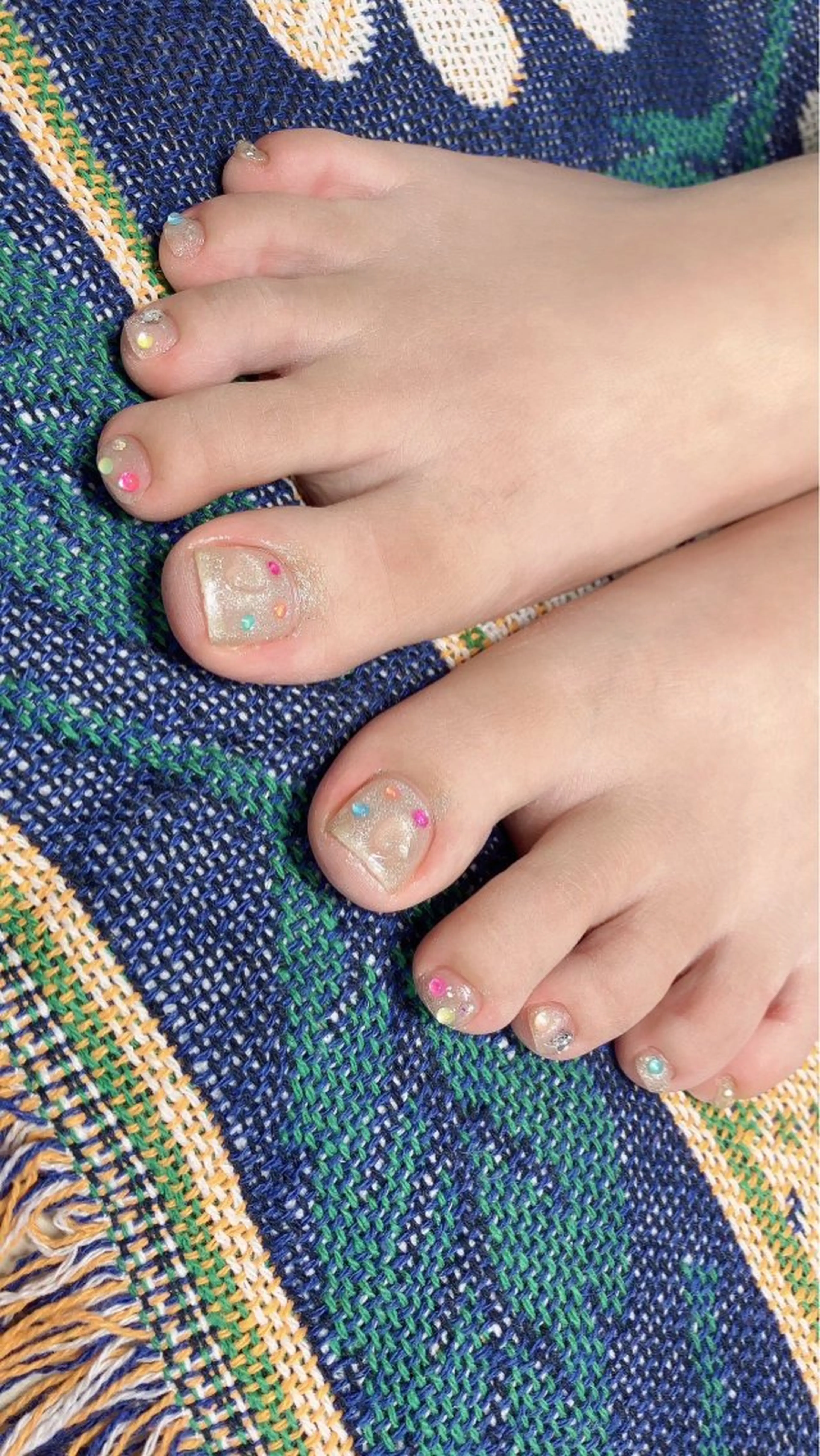 ショート カラー ネイル フットネイル Nail NaNaのネイルデザイン