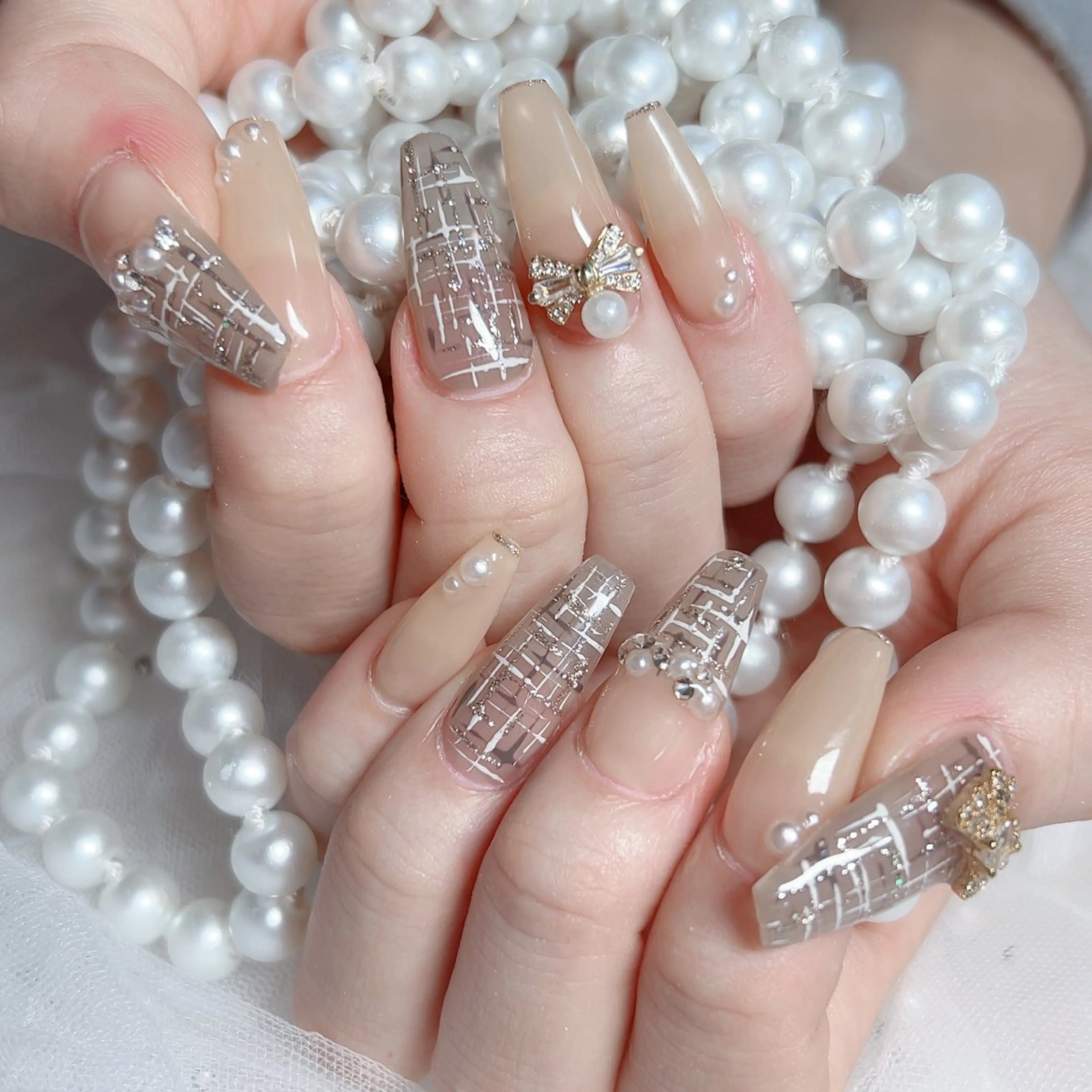 ネイル ハンドネイル M🌷nail 長さだし専門店のネイルデザイン