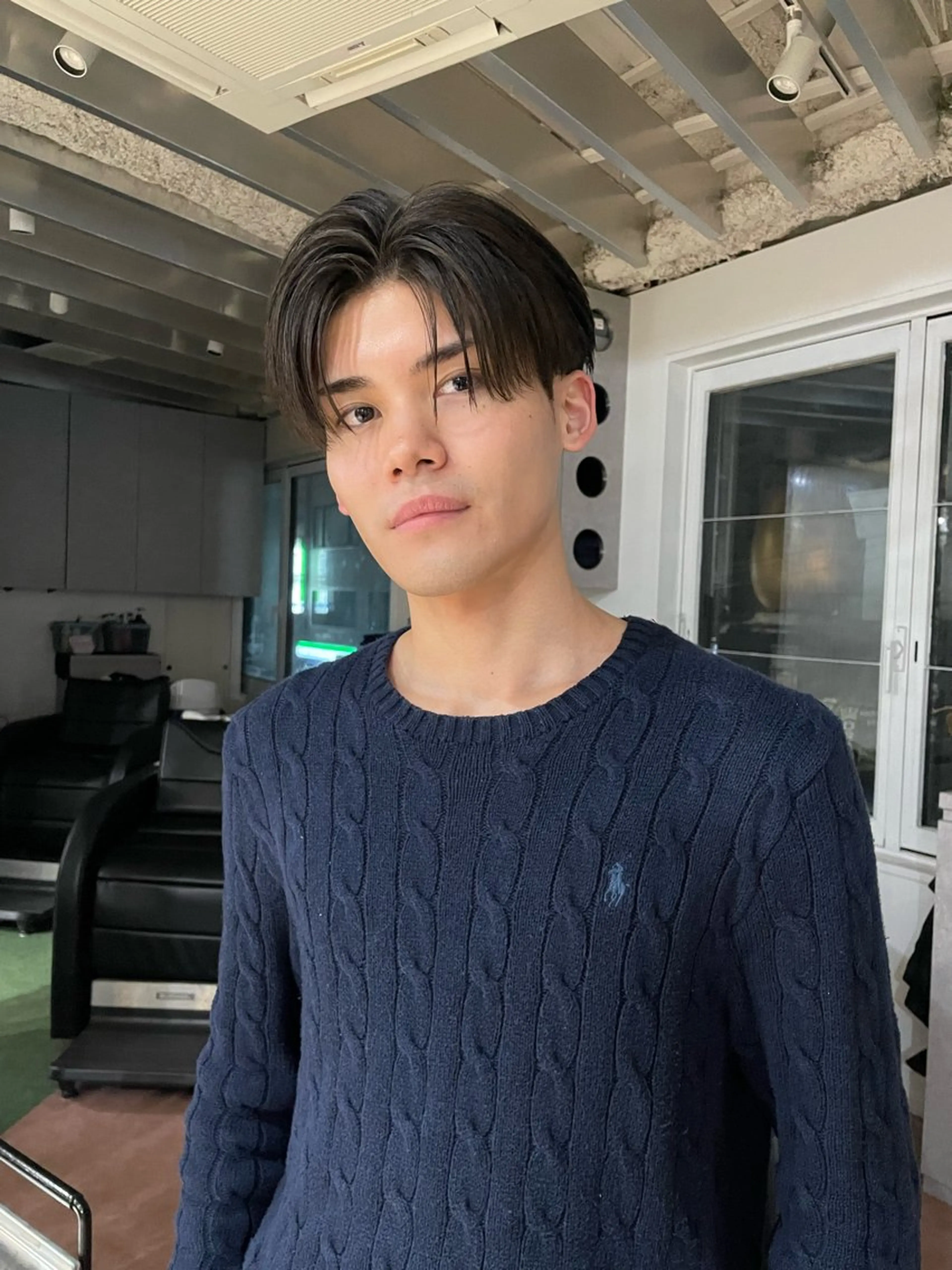 ショート メンズ センターパート カット fifth_ 海空 mikuのヘアスタイル