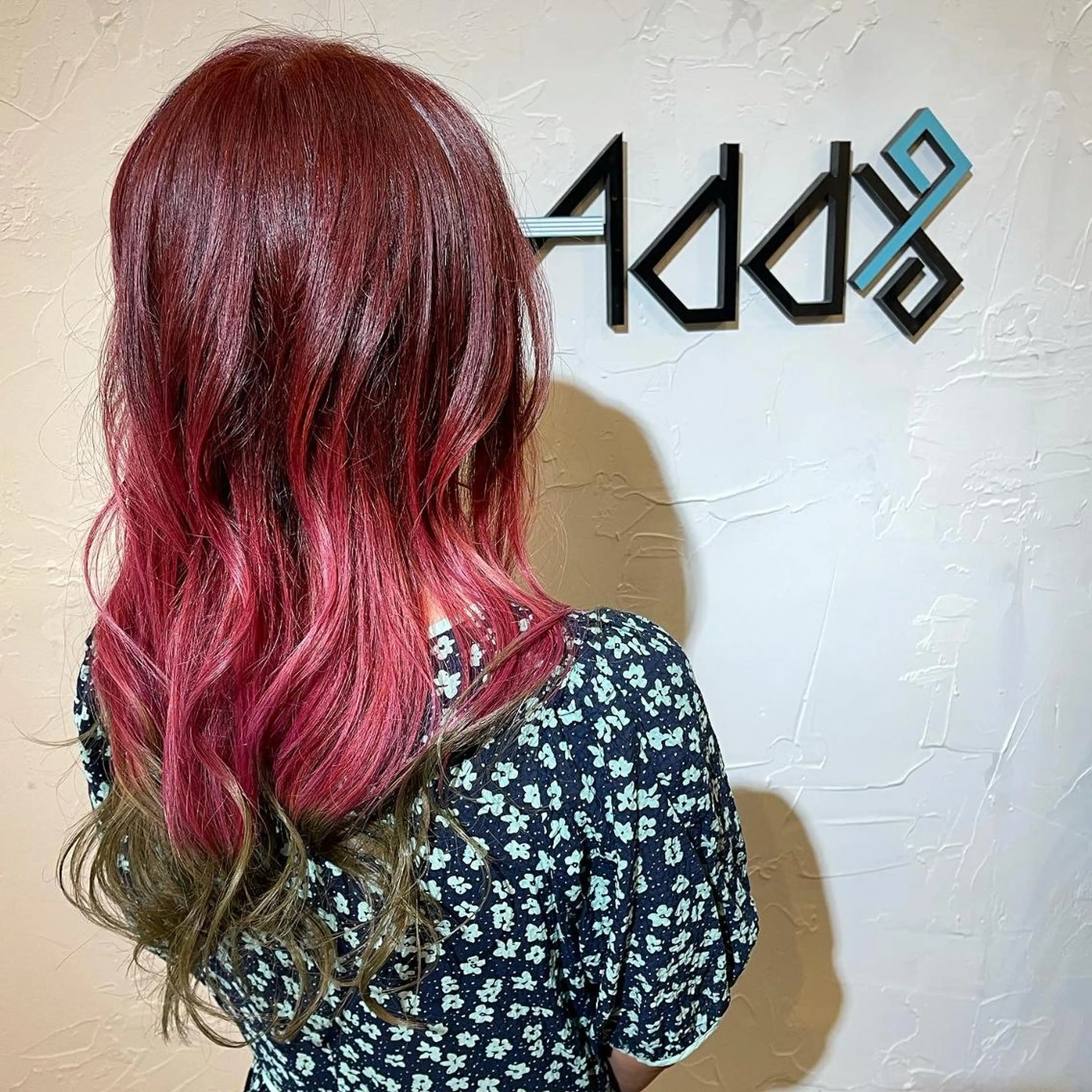 ロング カラー パーマ ヘアアレンジ Add9 柳田健登のヘアスタイル