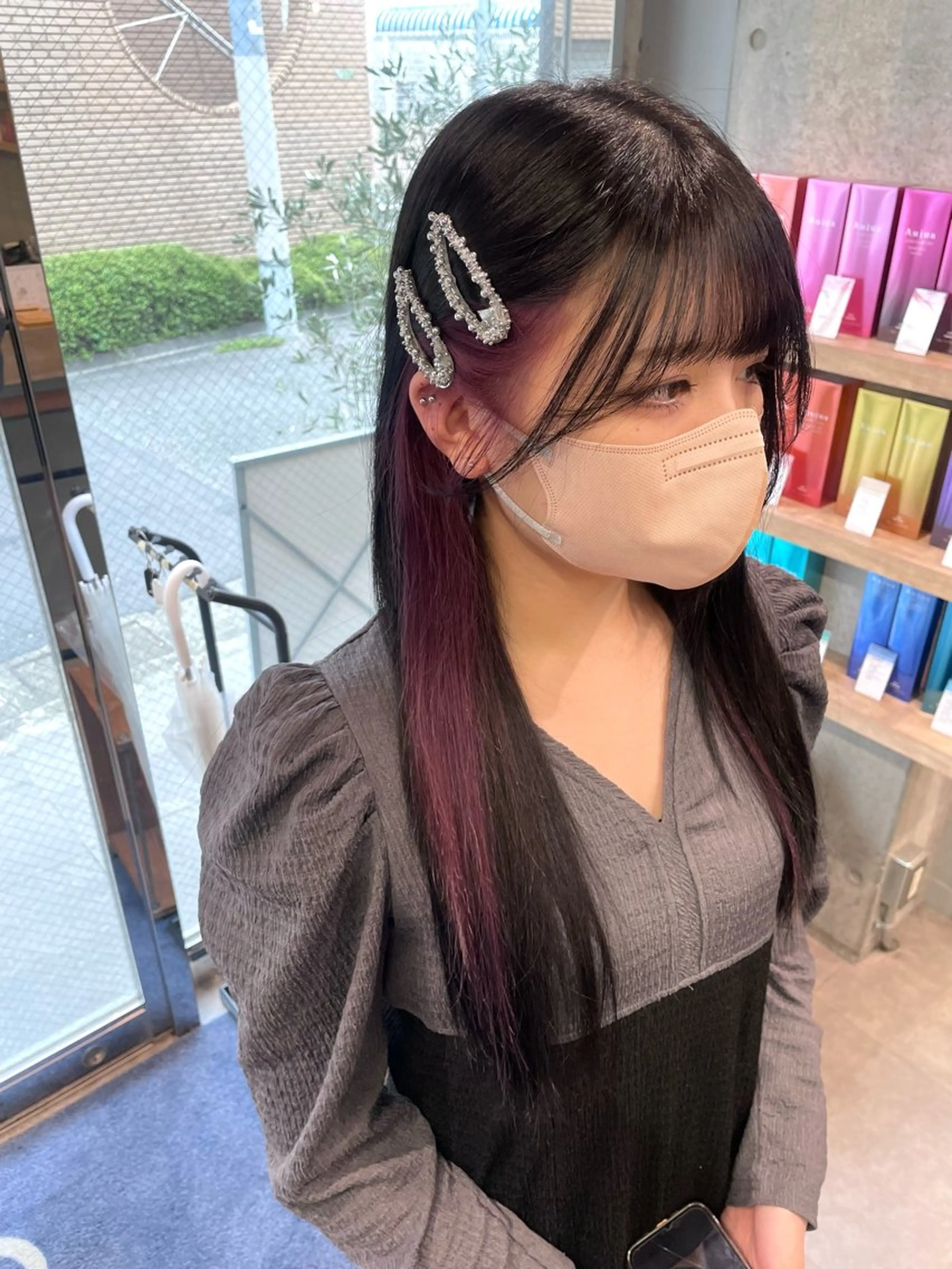 ロング カラー clam. yuu🦩のヘアスタイル