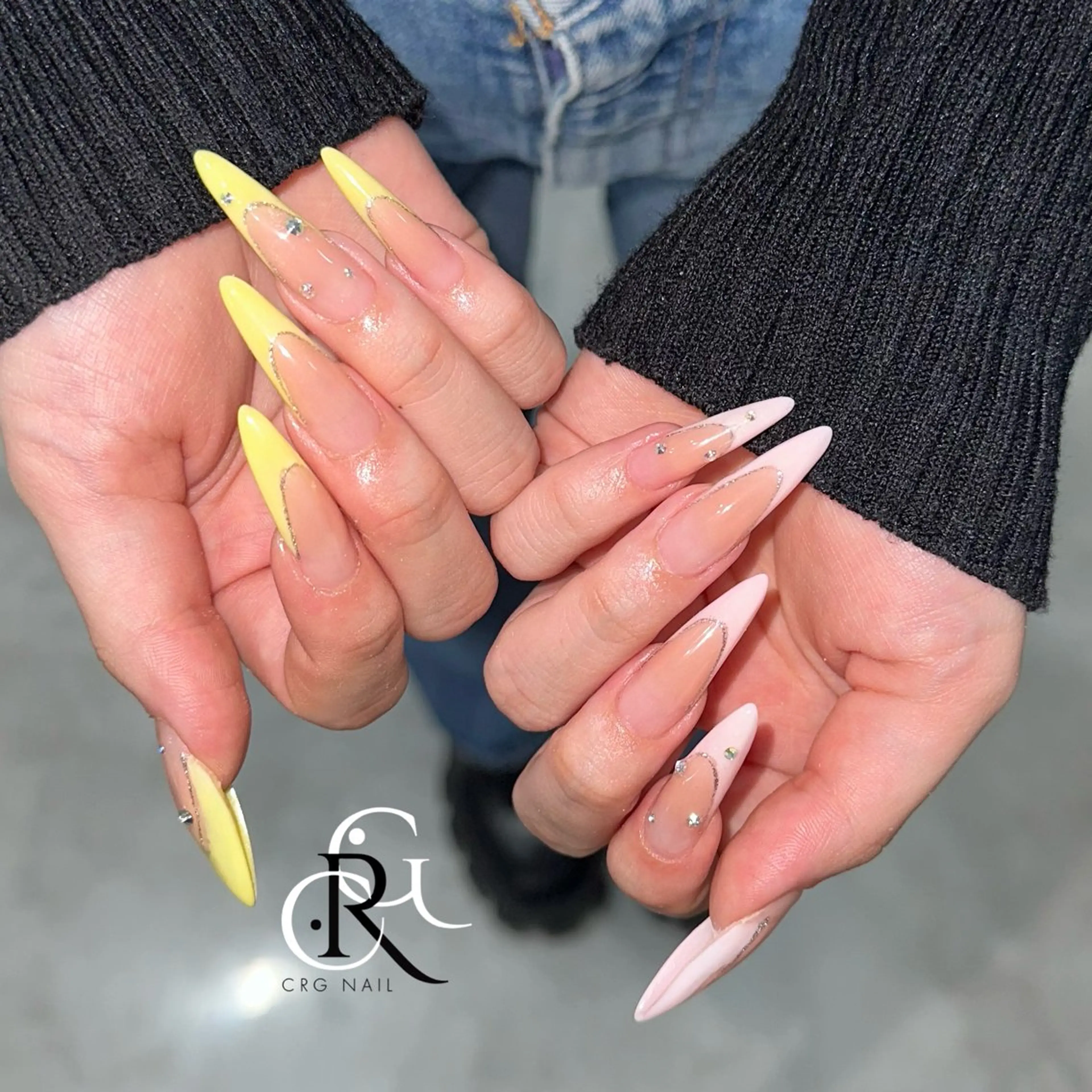 ネイル フレンチネイル パステルネイル ハンドネイル CRGNAIL TOKOのネイルデザイン