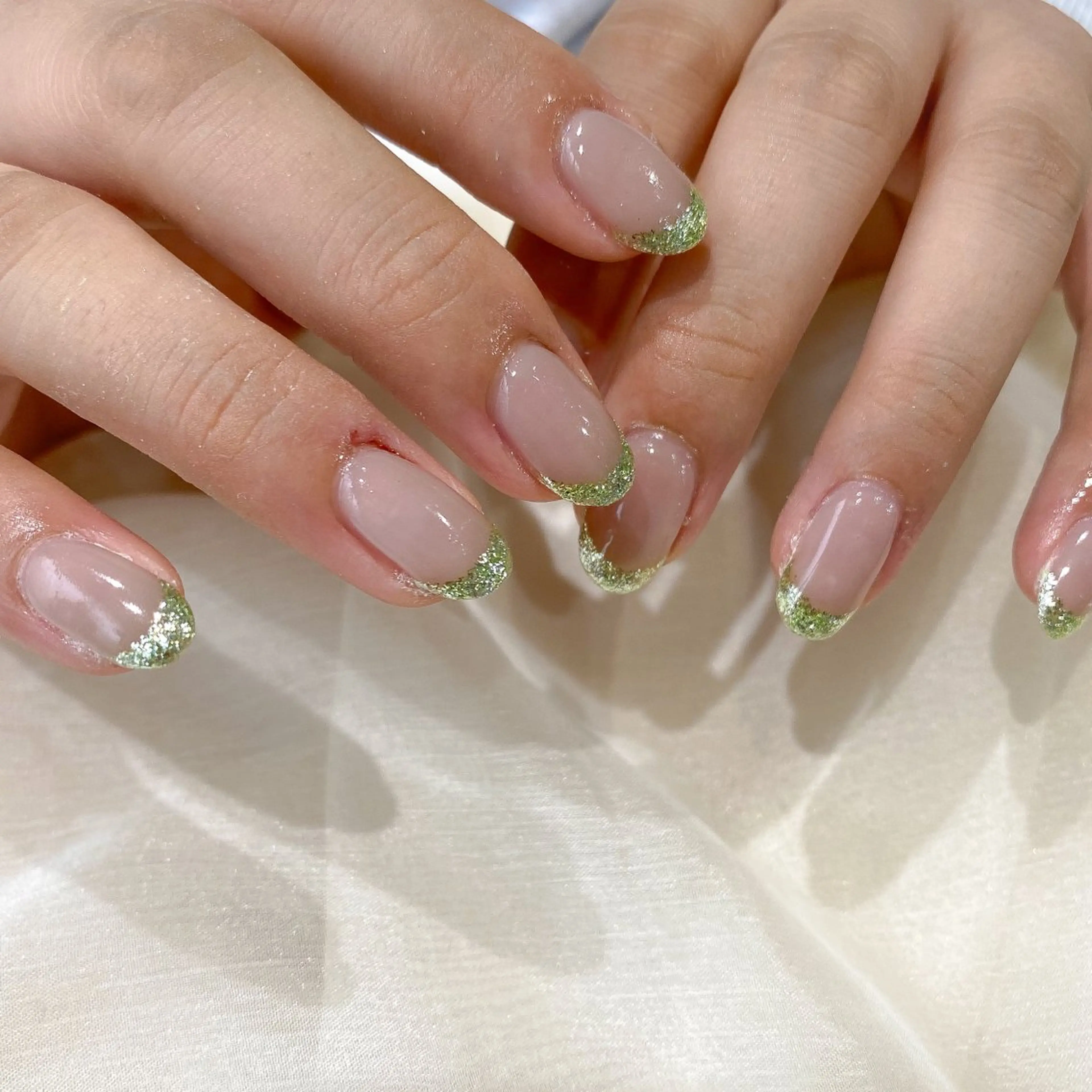 ネイル グリーン muguet🎀 chikaのネイルデザイン