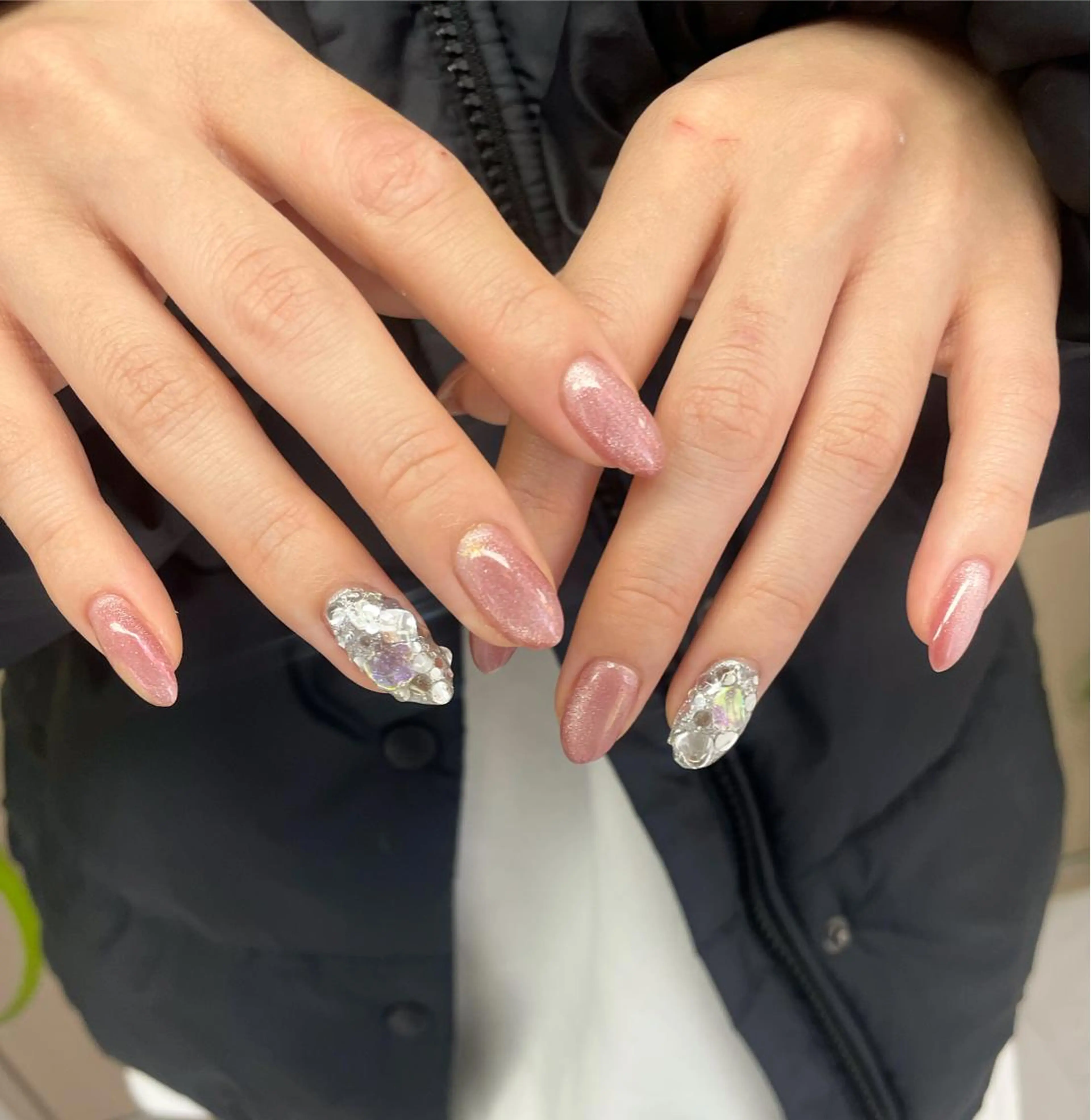 ネイル ハンドネイル 大阪福島韓国束感まつ げ Sayaka🤍のマツエク・マツパデザイン