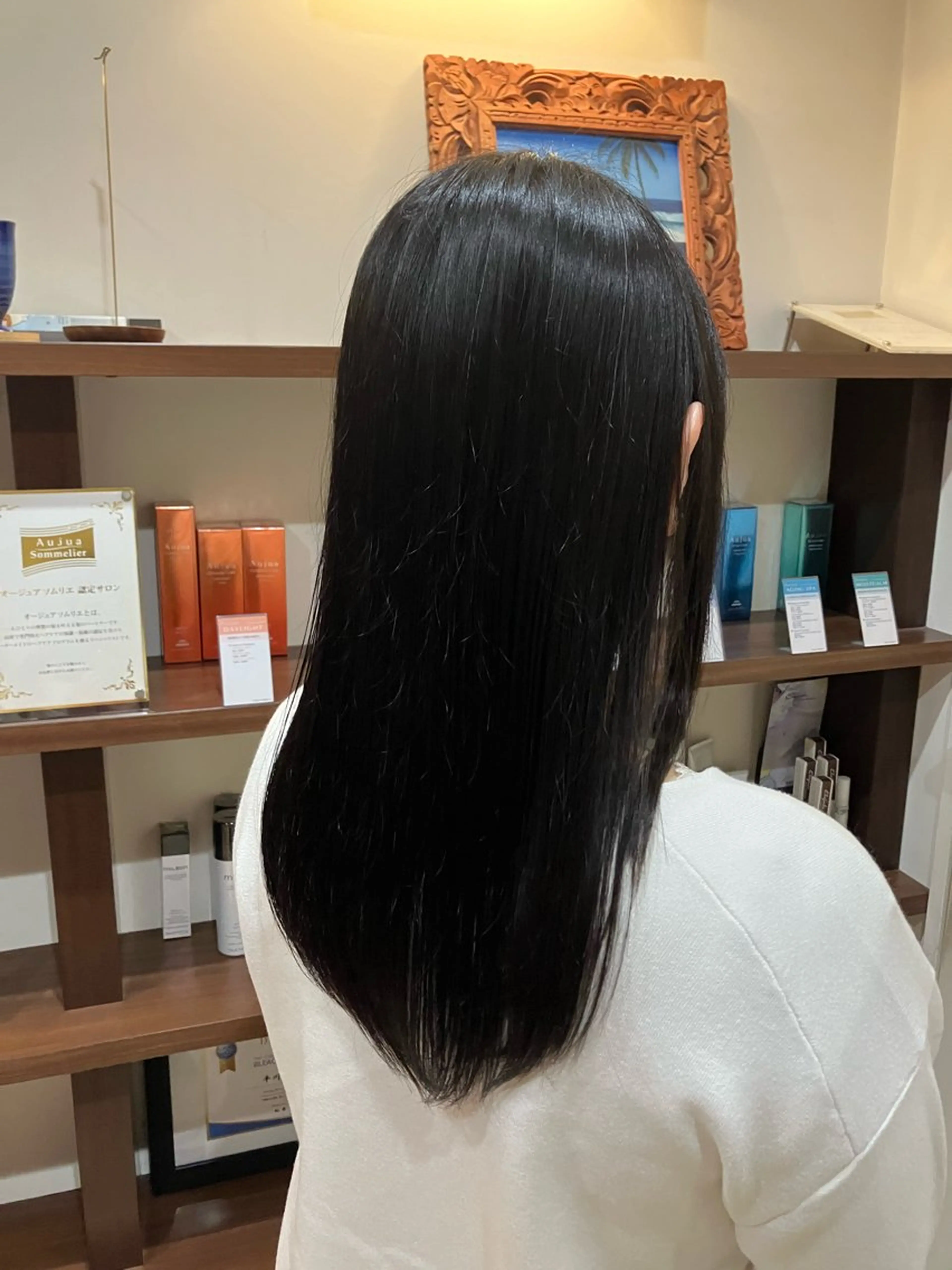 セミロング 平川 かなこのヘアスタイル