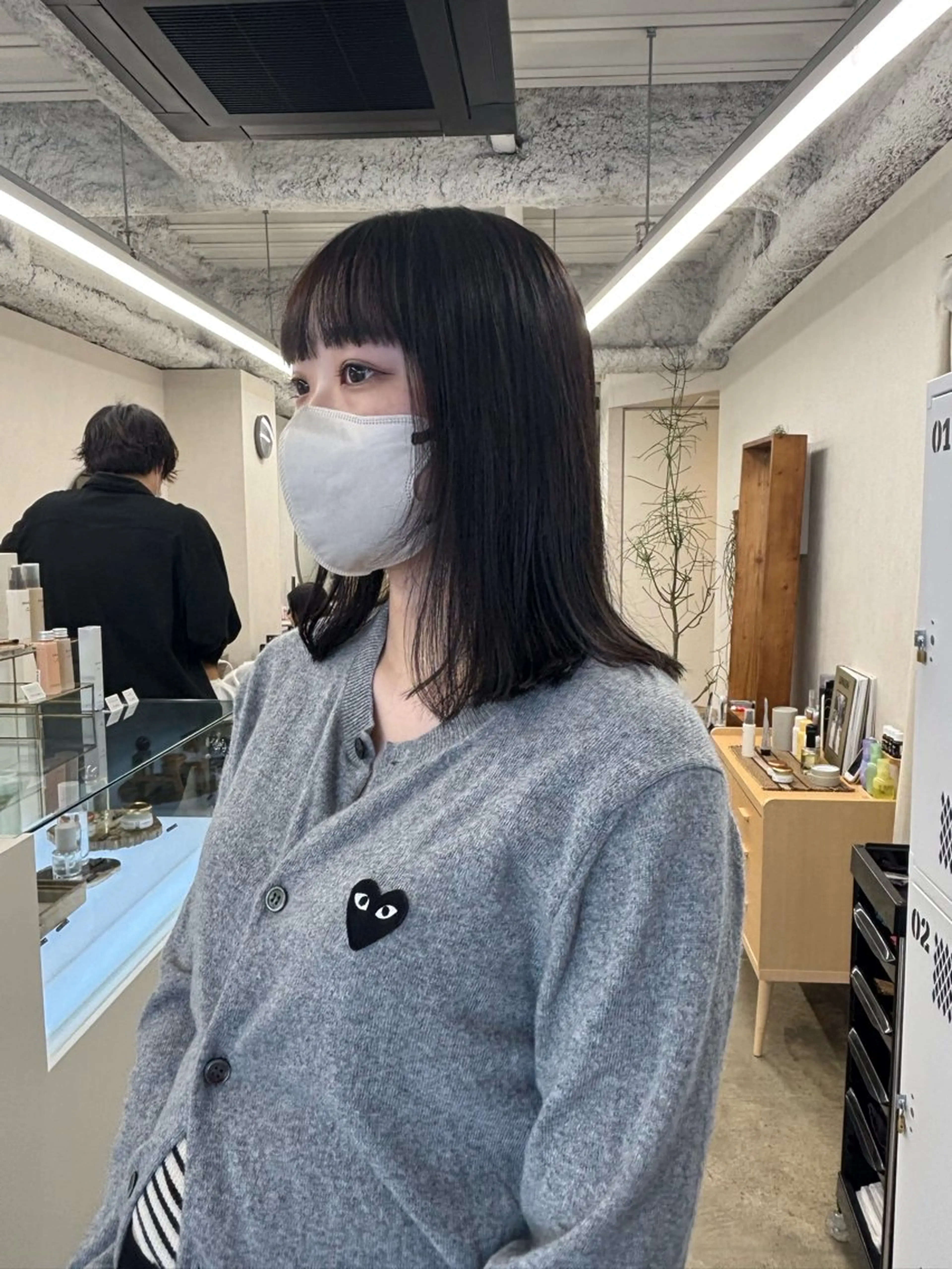 ミディアム カラー カット ヘアカラー Kiji kannaのヘアスタイル