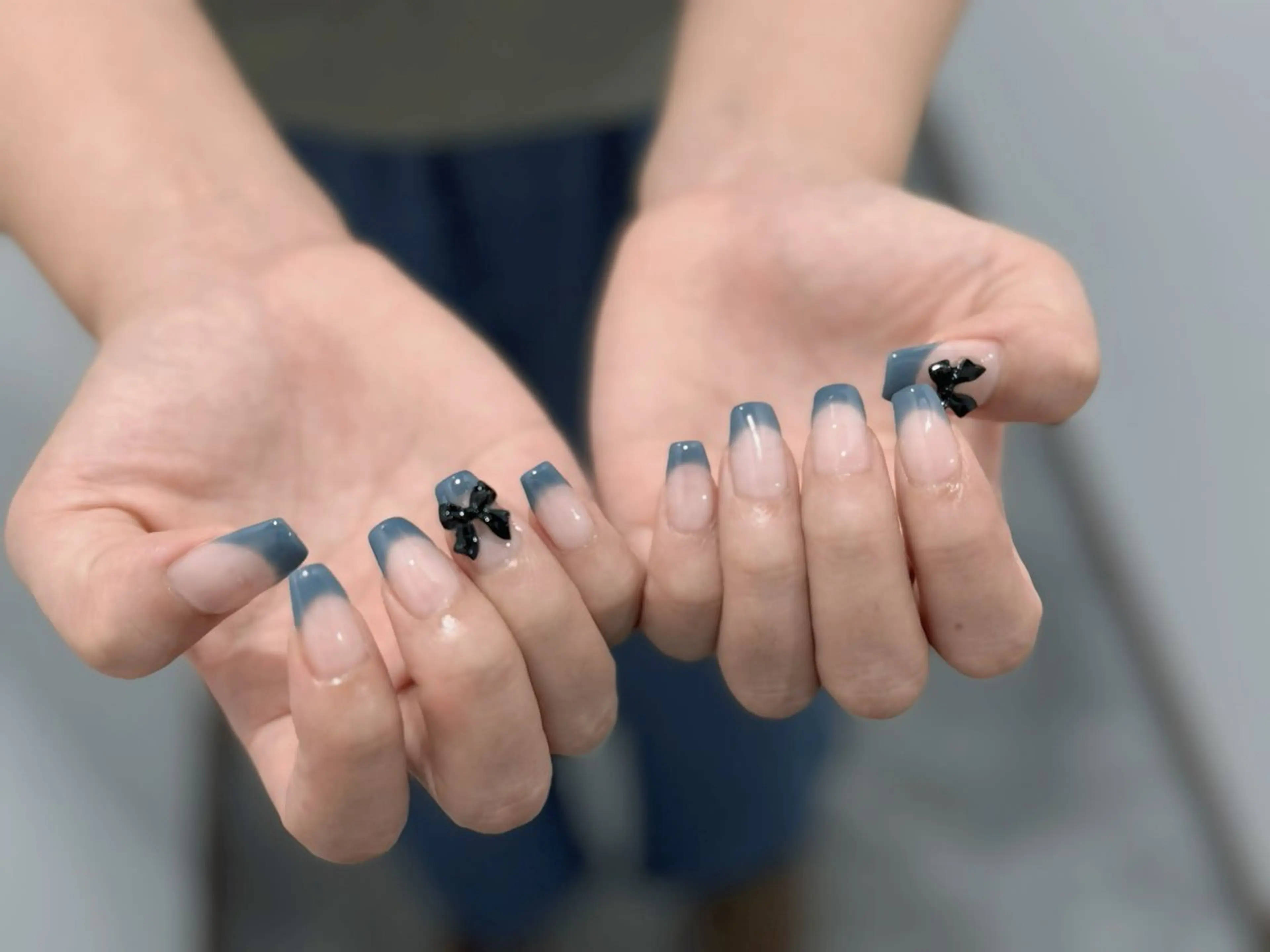 ネイル チークネイル フレンチネイル ジェルネイル ロングネイル マグネットネイル nail sideraのネイルデザイン