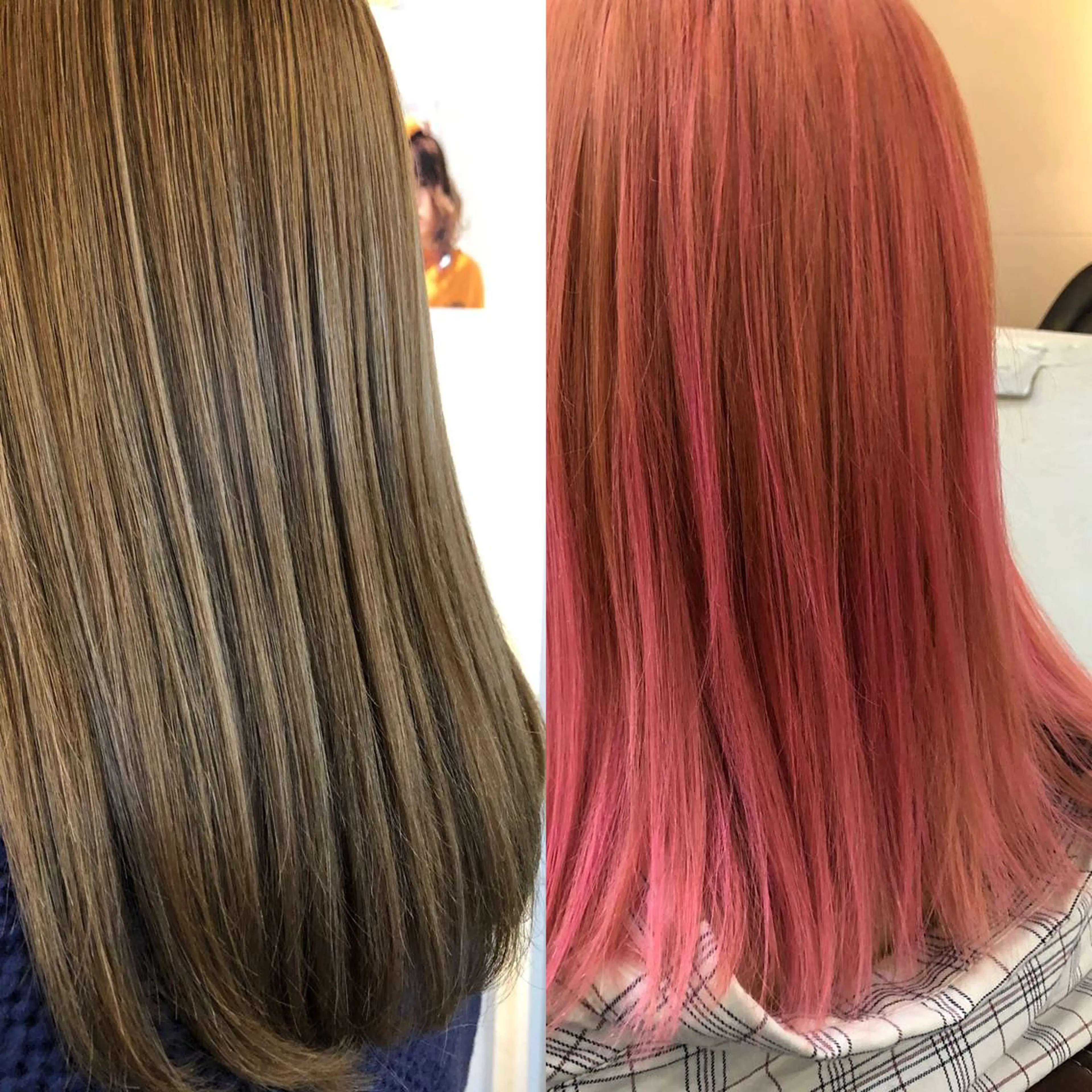 ロング ヘアカラー トリートメント 吉田 典弘のヘアスタイル