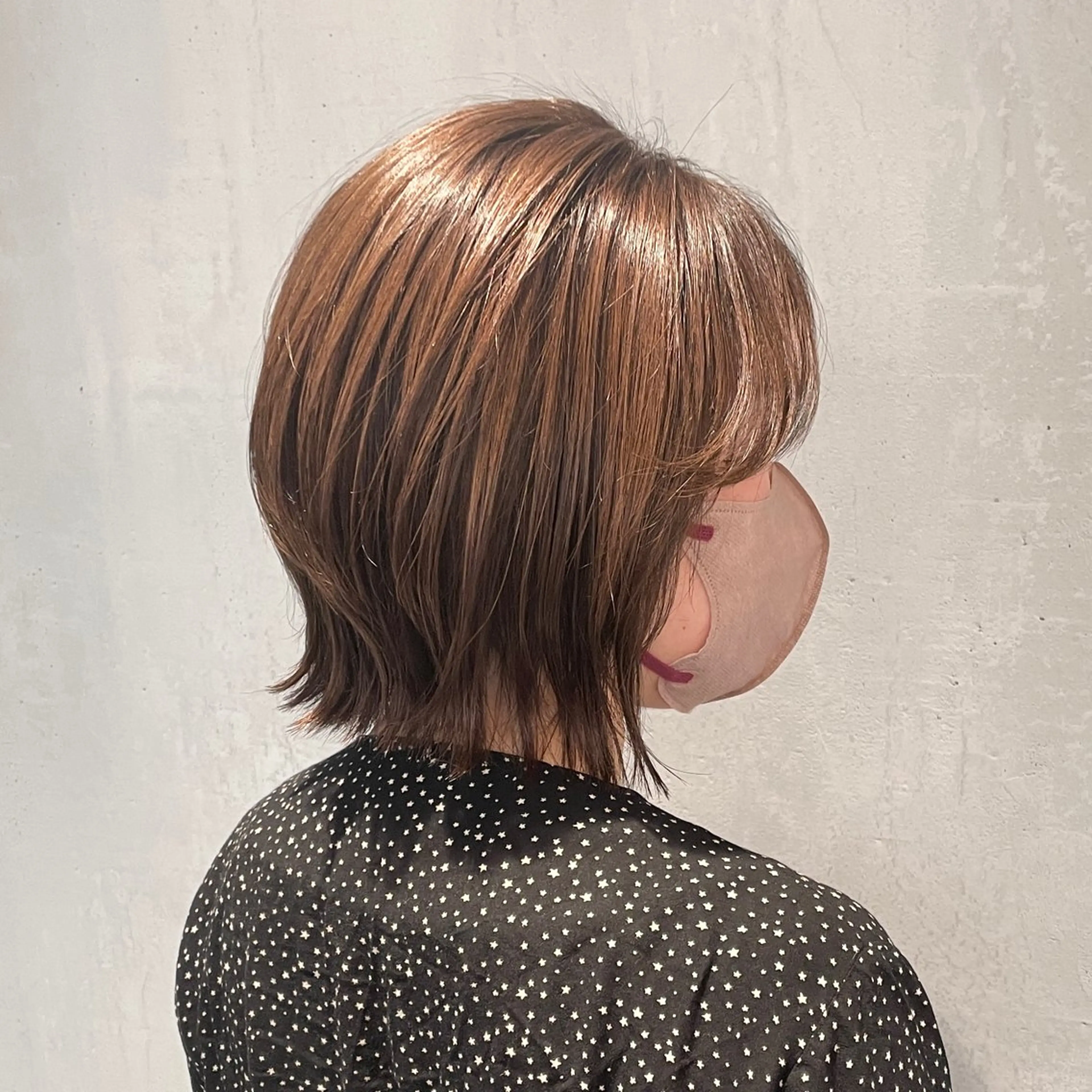 ミディアム カラー ハイライトカラー ハイライト ヘアカラー トリートメント DX SHARE SALON所属・matka白髪ぼかし 大人ヘア/KEIKOのヘアスタイル