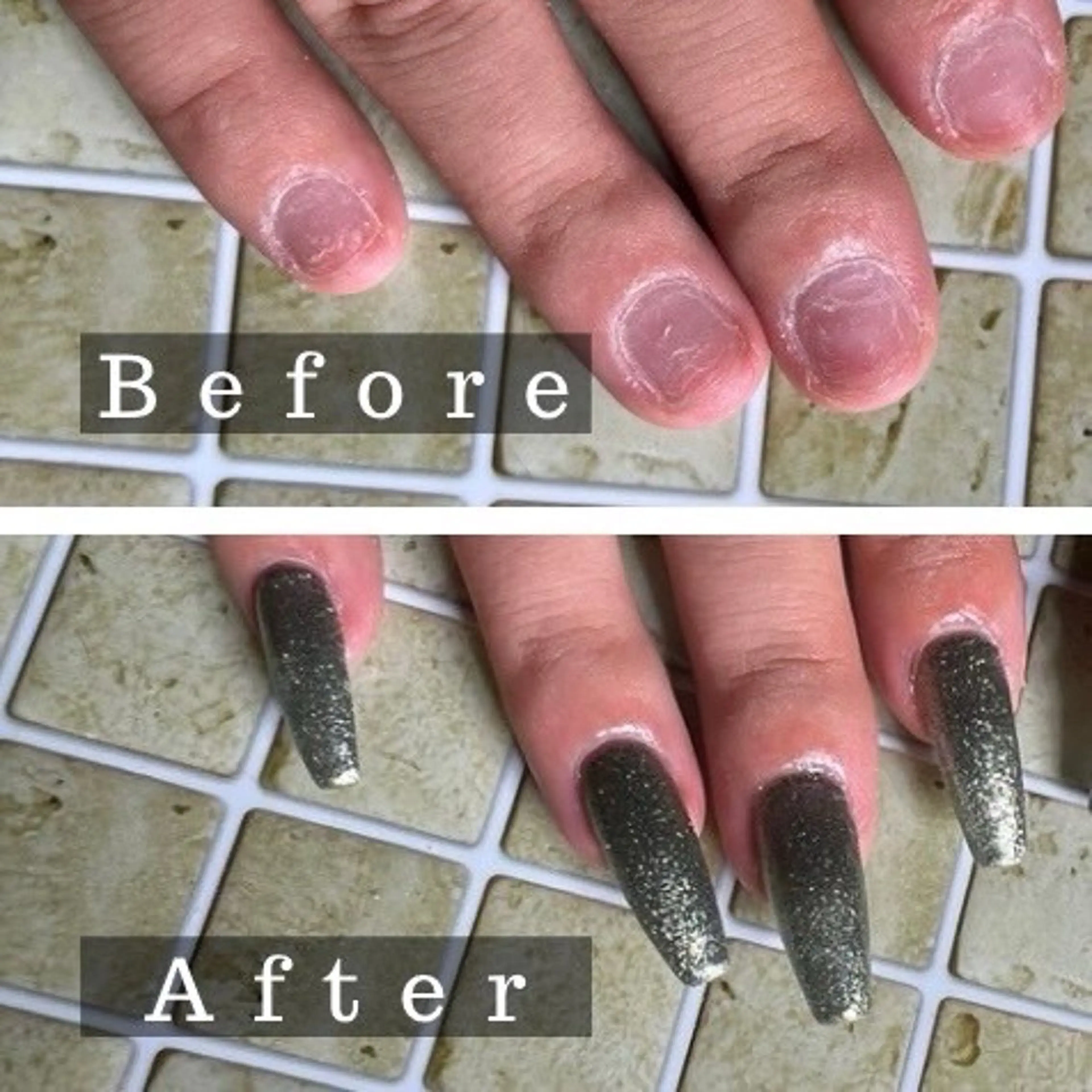 【オフなし】深爪、噛み爪◎ ジェルチップ長さだしスカルプ10本+ワンカラー ロングネイル対応◎自爪を削らない ミニモ限定の写真