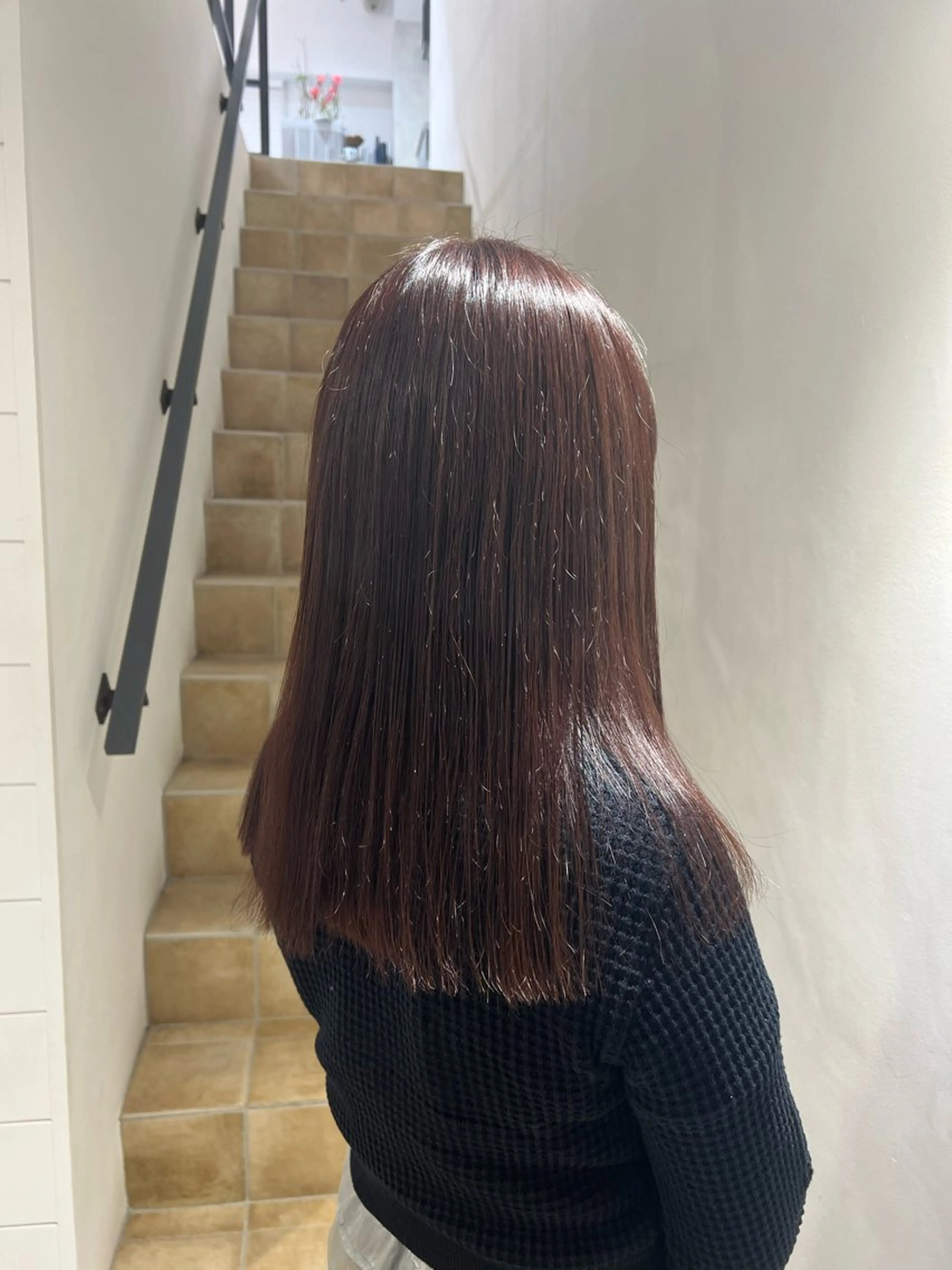 セミロング ogura hitomiのヘアスタイル