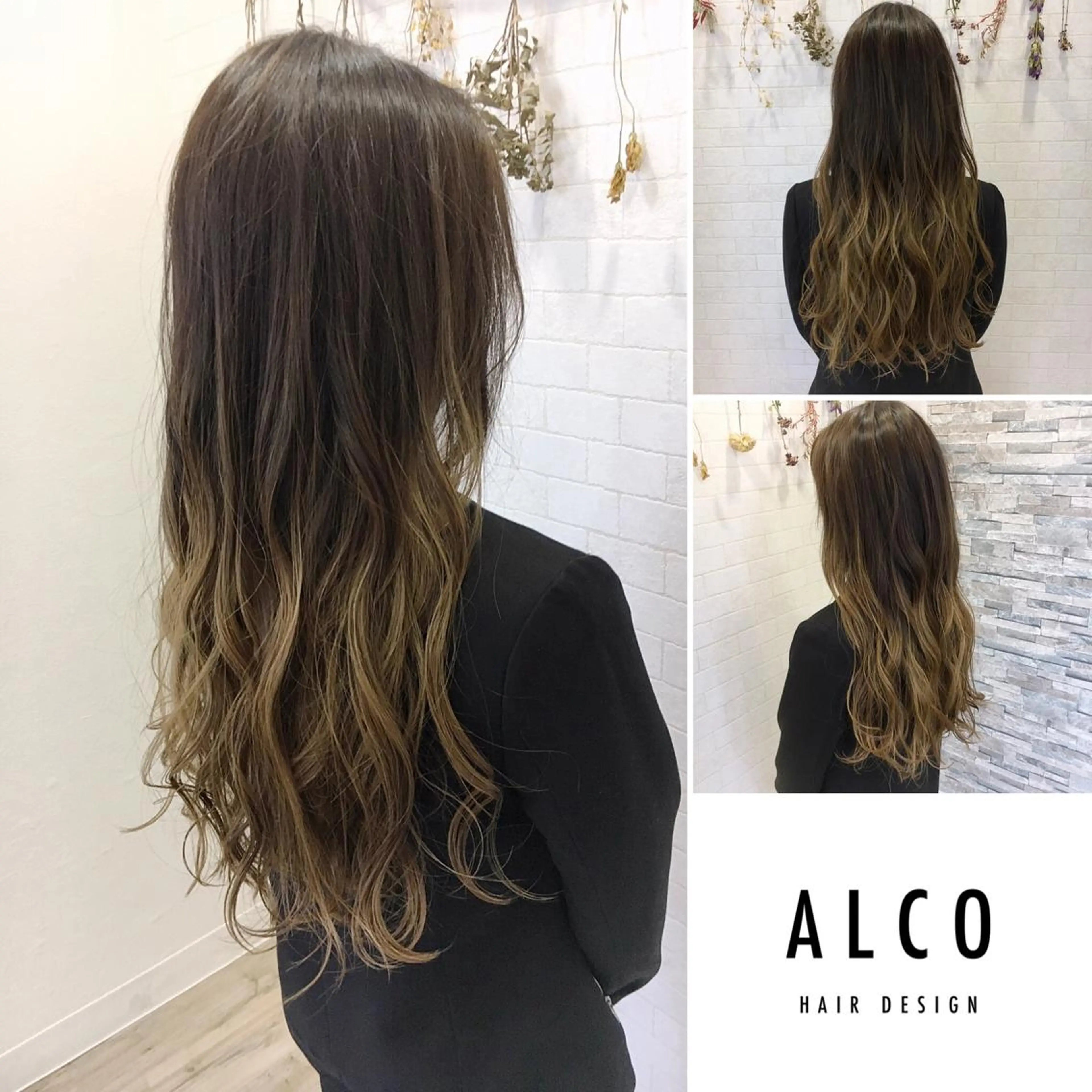 ロング カラー ブリーチ ワタイショウタ 髪質改善✨眉毛サロンのヘアスタイル