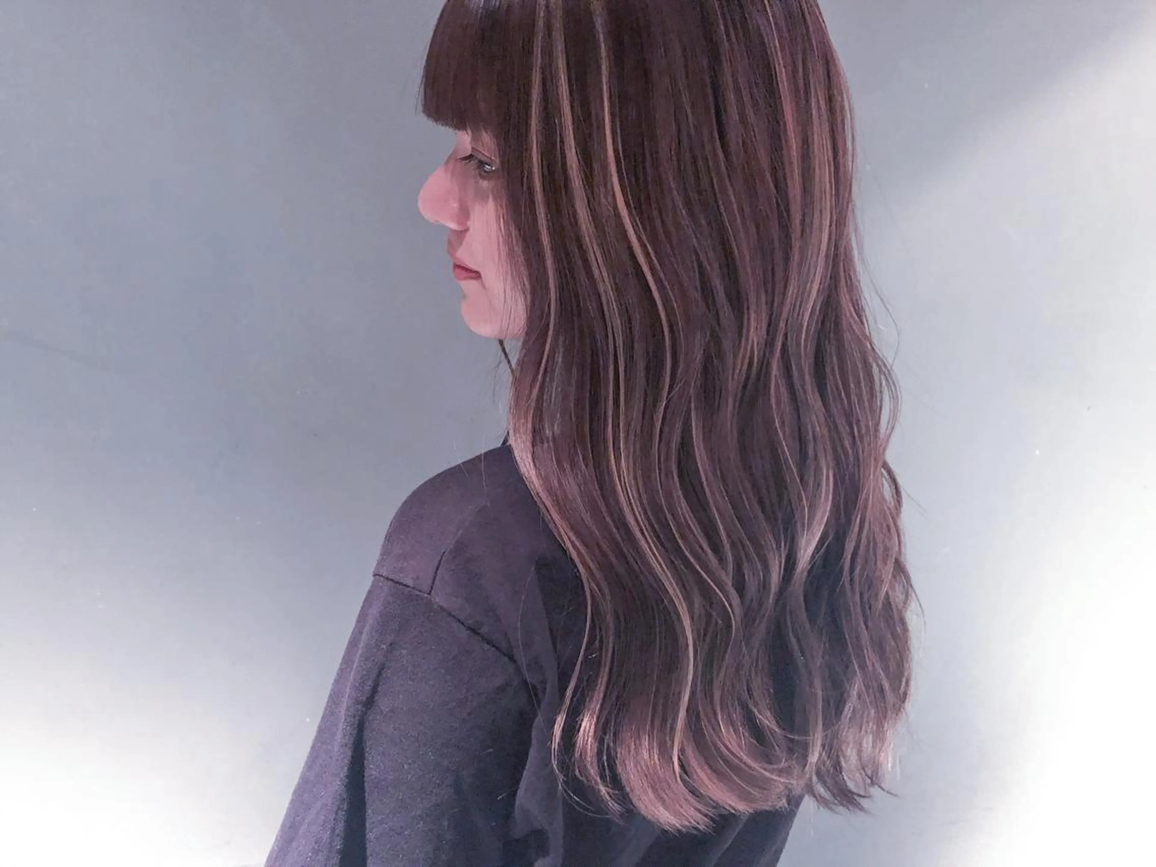 ロング カラー ハイライトカラー ハイライト salonF 🔸hamaのマツエク・マツパデザイン