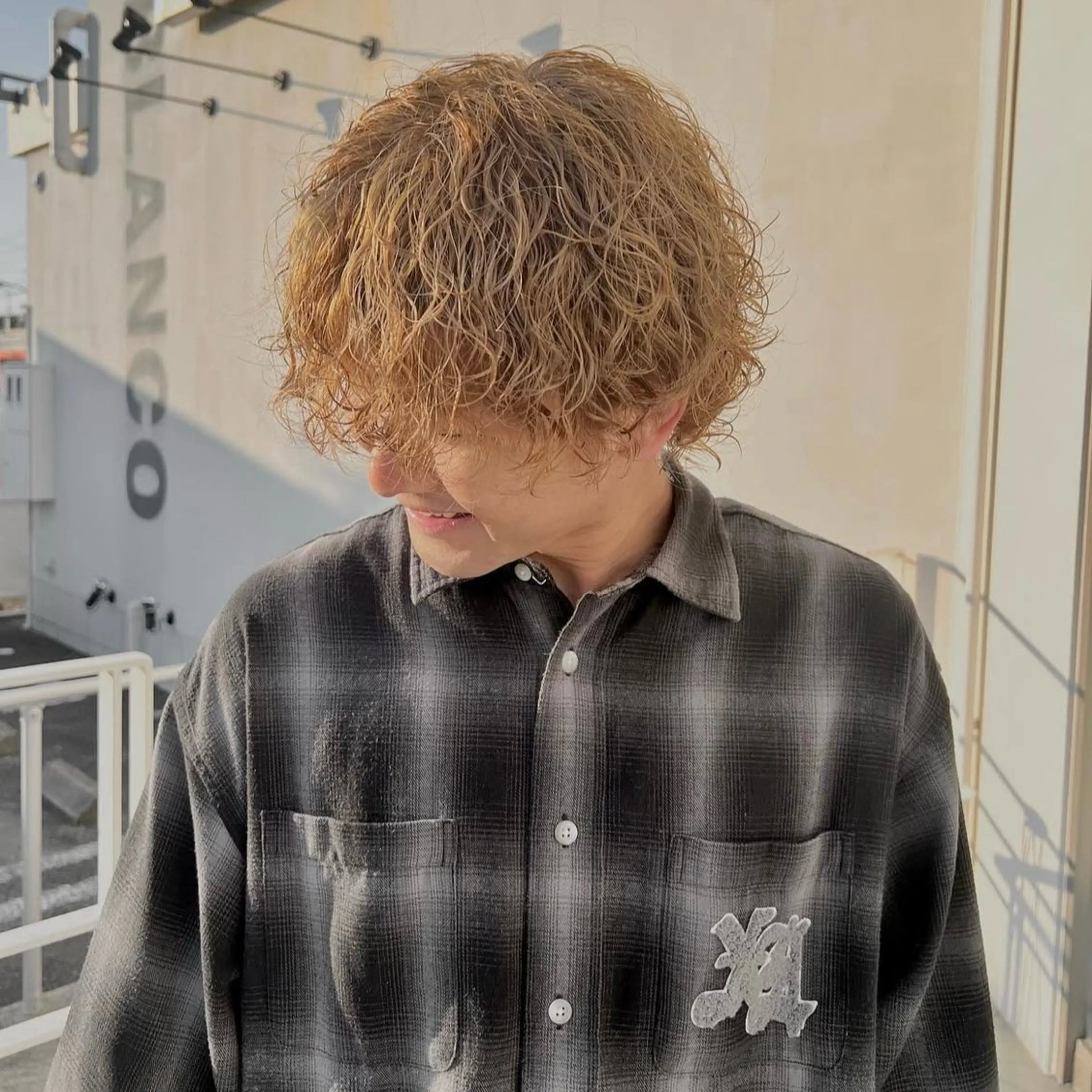パーマ メンズ カット／ブリーチ🐏 モデル募集中 ナナホのヘアスタイル