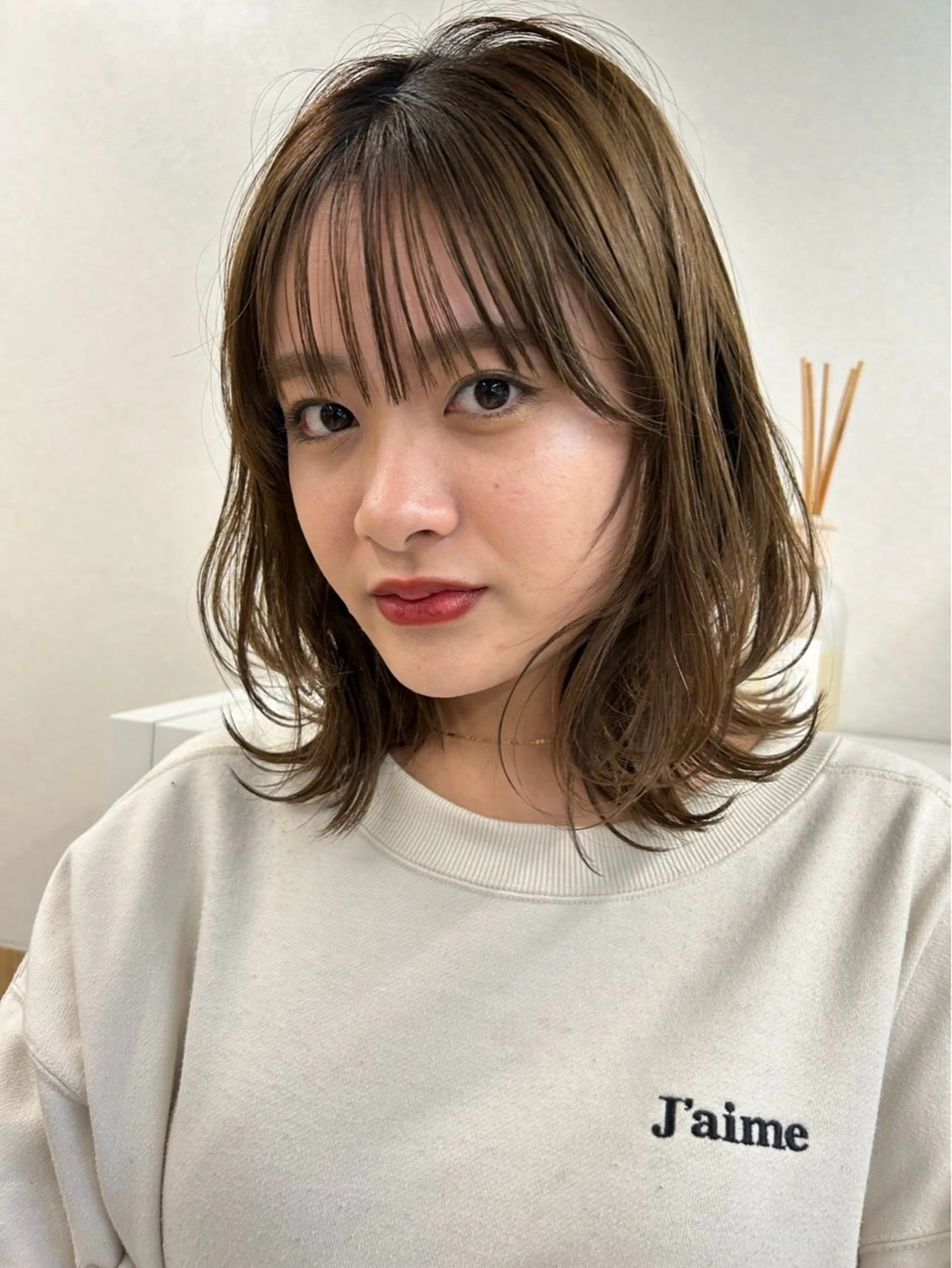 ミディアム トリートメント 似合わせカットNo 1/横浜美容師のヘアスタイル